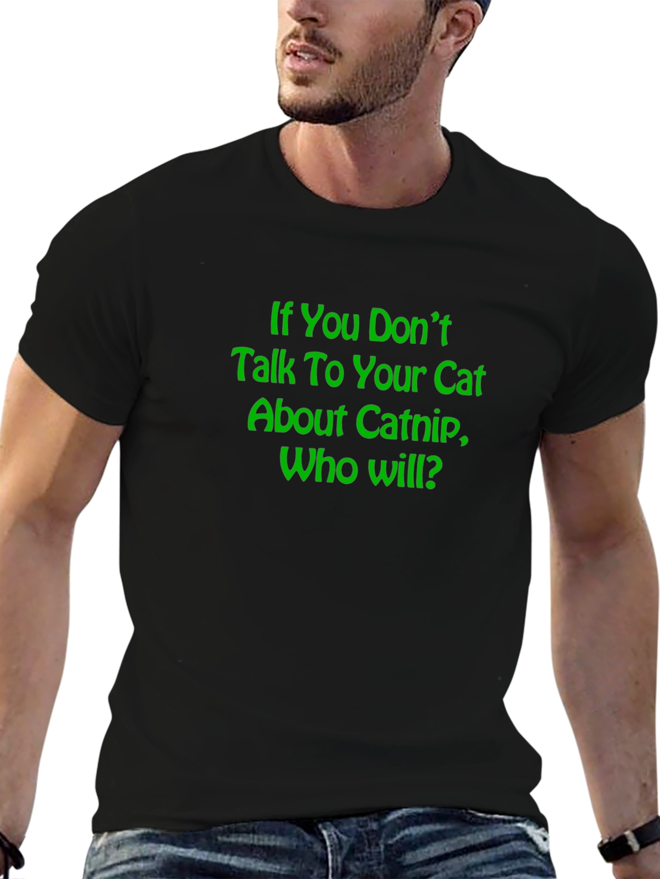 Catnip Conversation T-Shirt - Funny Cat Lover Tee