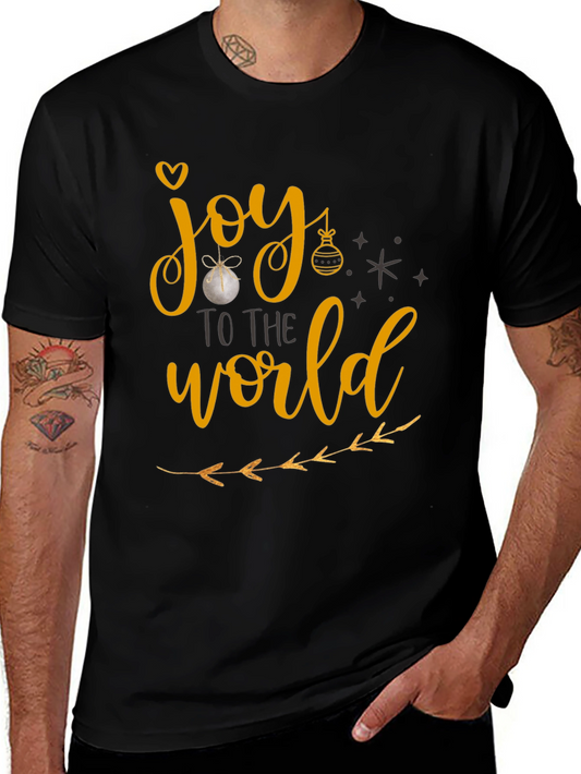 Joy To The World Christmas Graphic T-Shirt