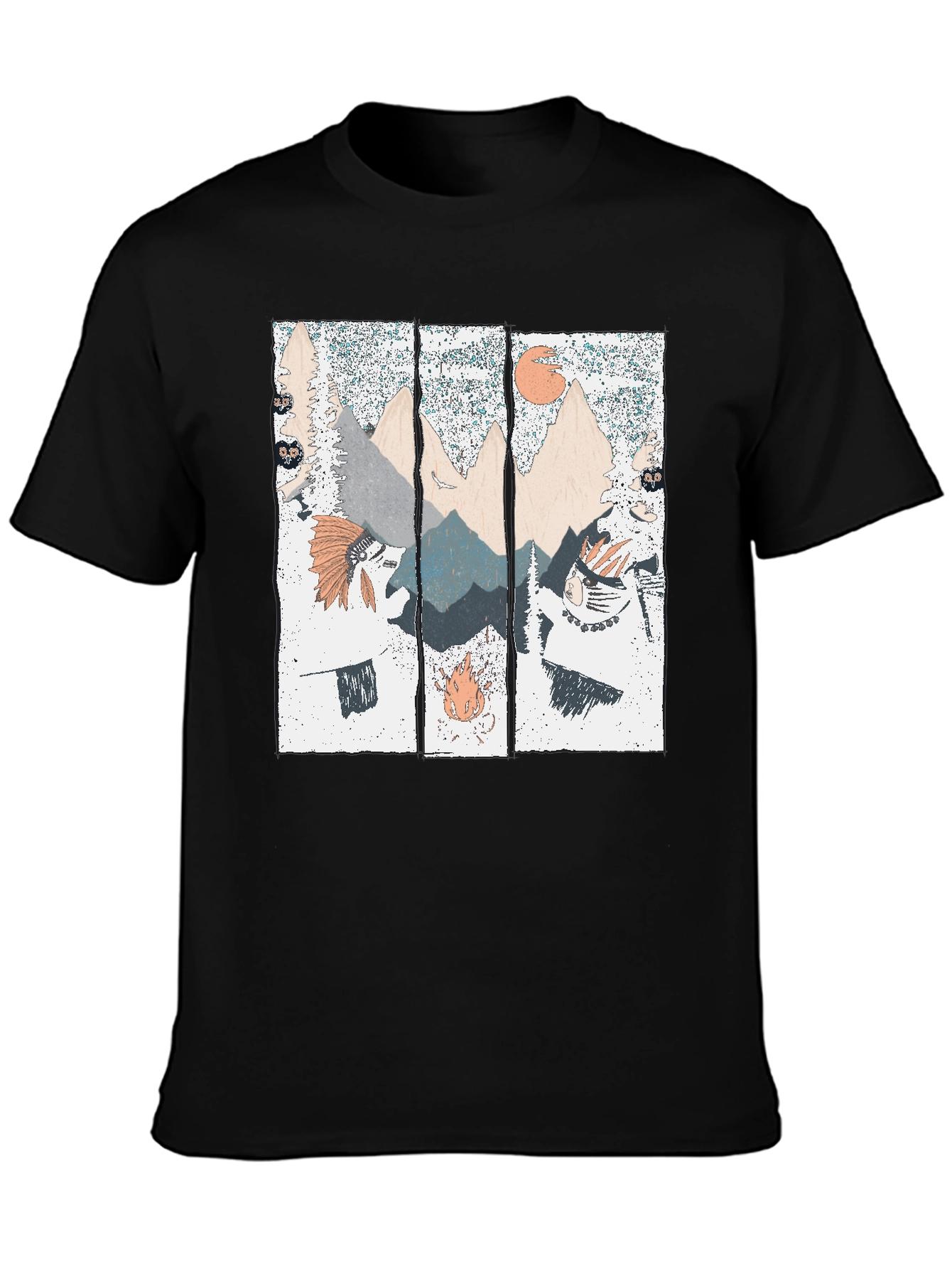 Mountain Landscape Graphic Print T-Shirt