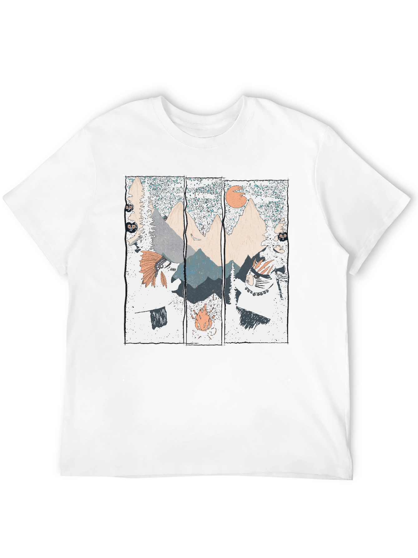 Mountain Landscape Graphic Print T-Shirt