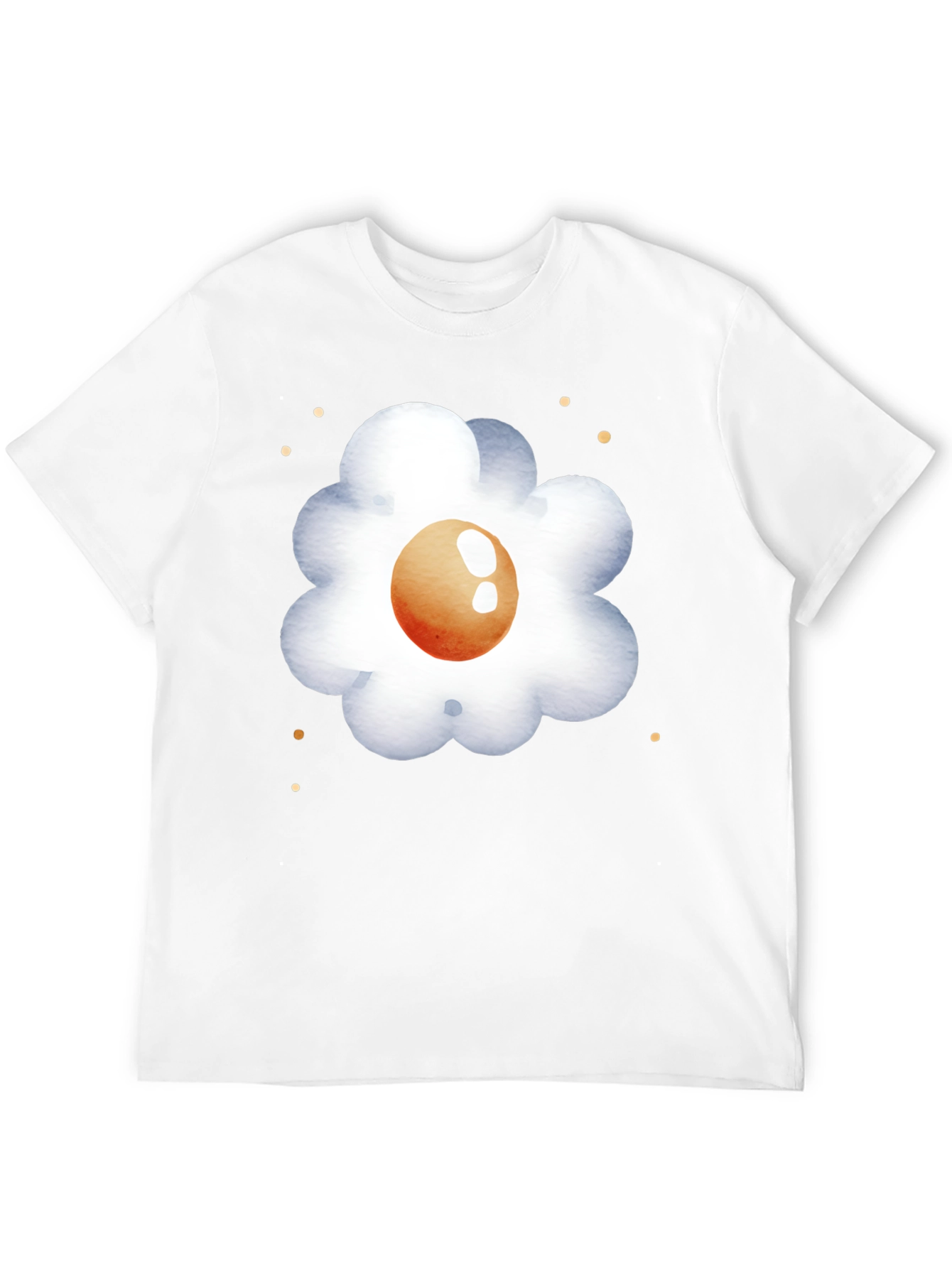 Egg Flower Graphic Tee - Casual Comfort