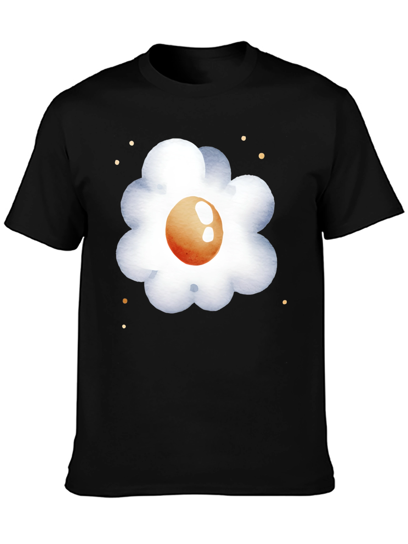 Egg Flower Graphic Tee - Casual Comfort