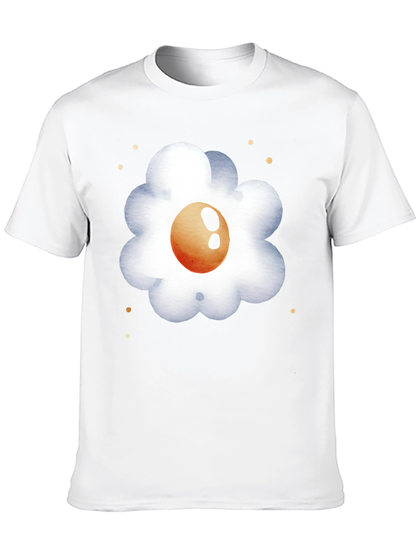 Egg Flower Graphic Tee - Casual Comfort