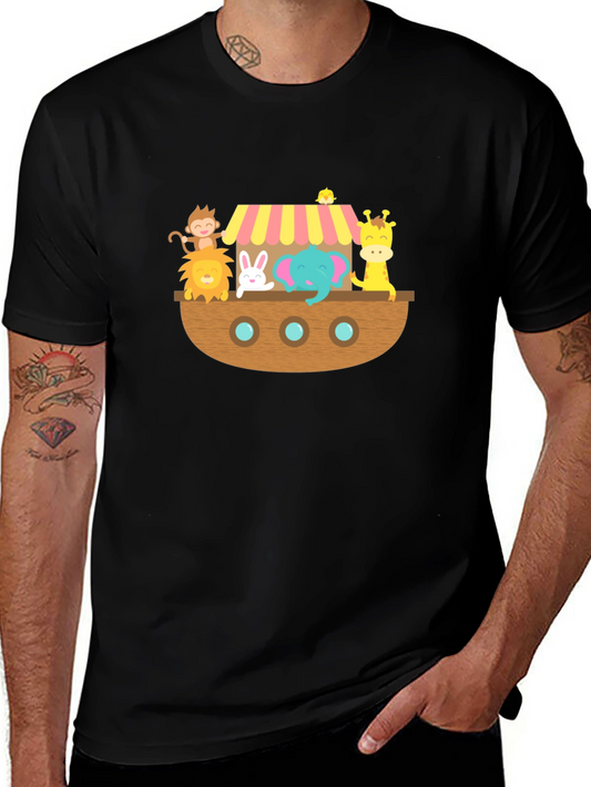 Noahs Ark Animal Cartoon T-Shirt