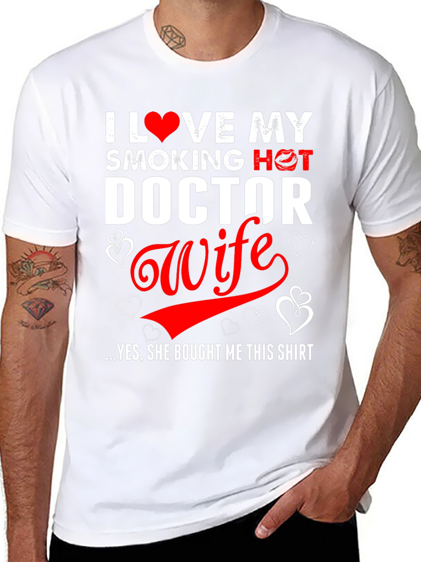 I Love My Smoking Hot Doctor Wife T-Shirt