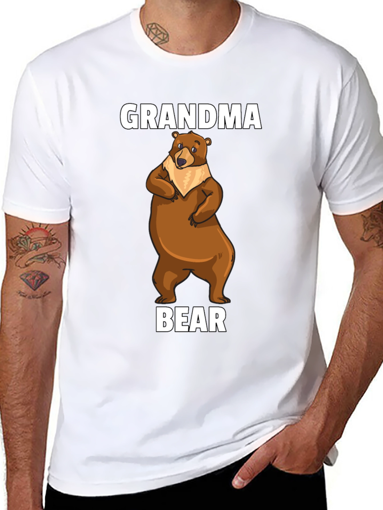 Grandma Bear T-Shirt - Cute Graphic Tee