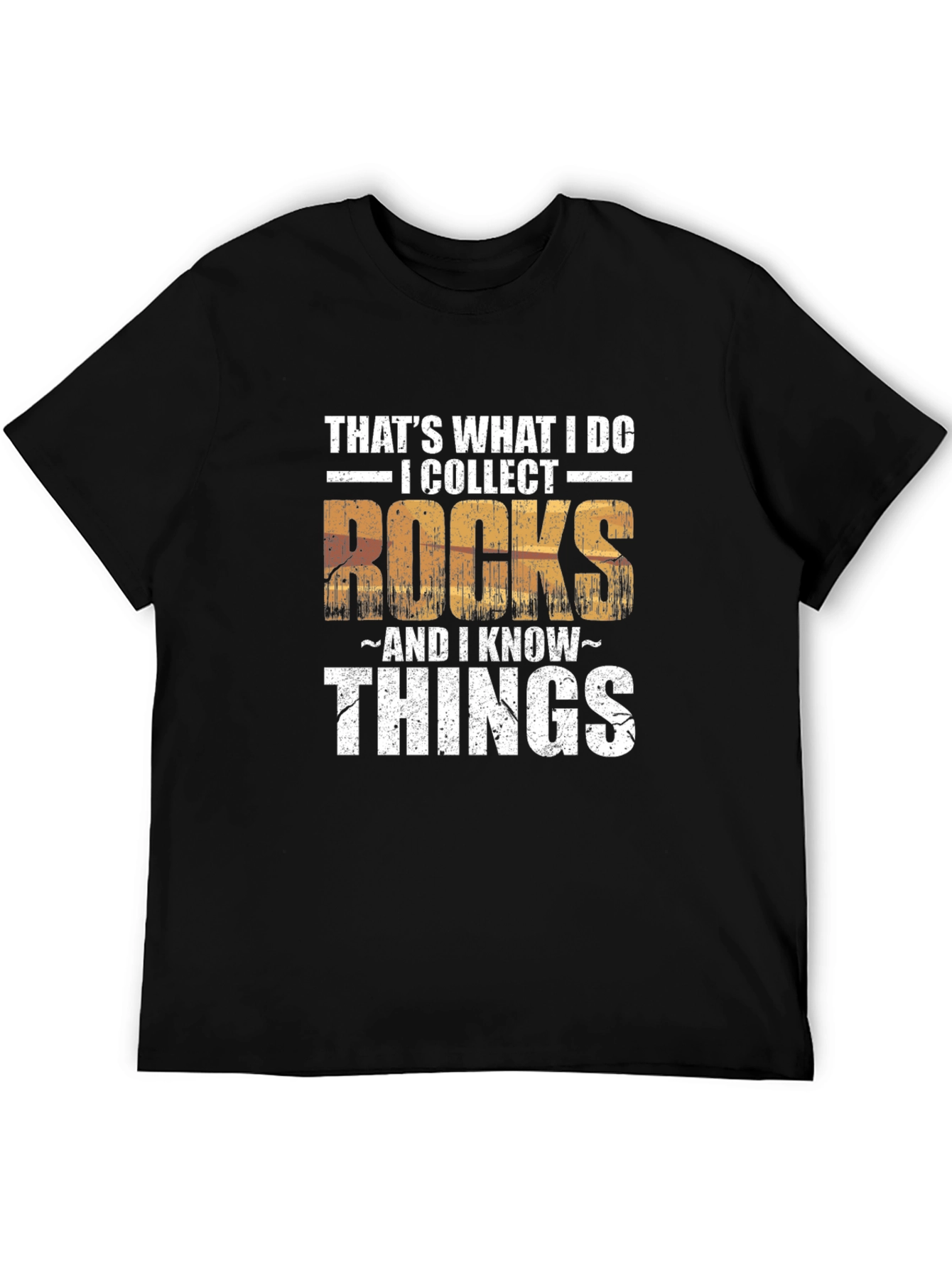 I Collect Rocks & I Know Things Mens T-Shirt