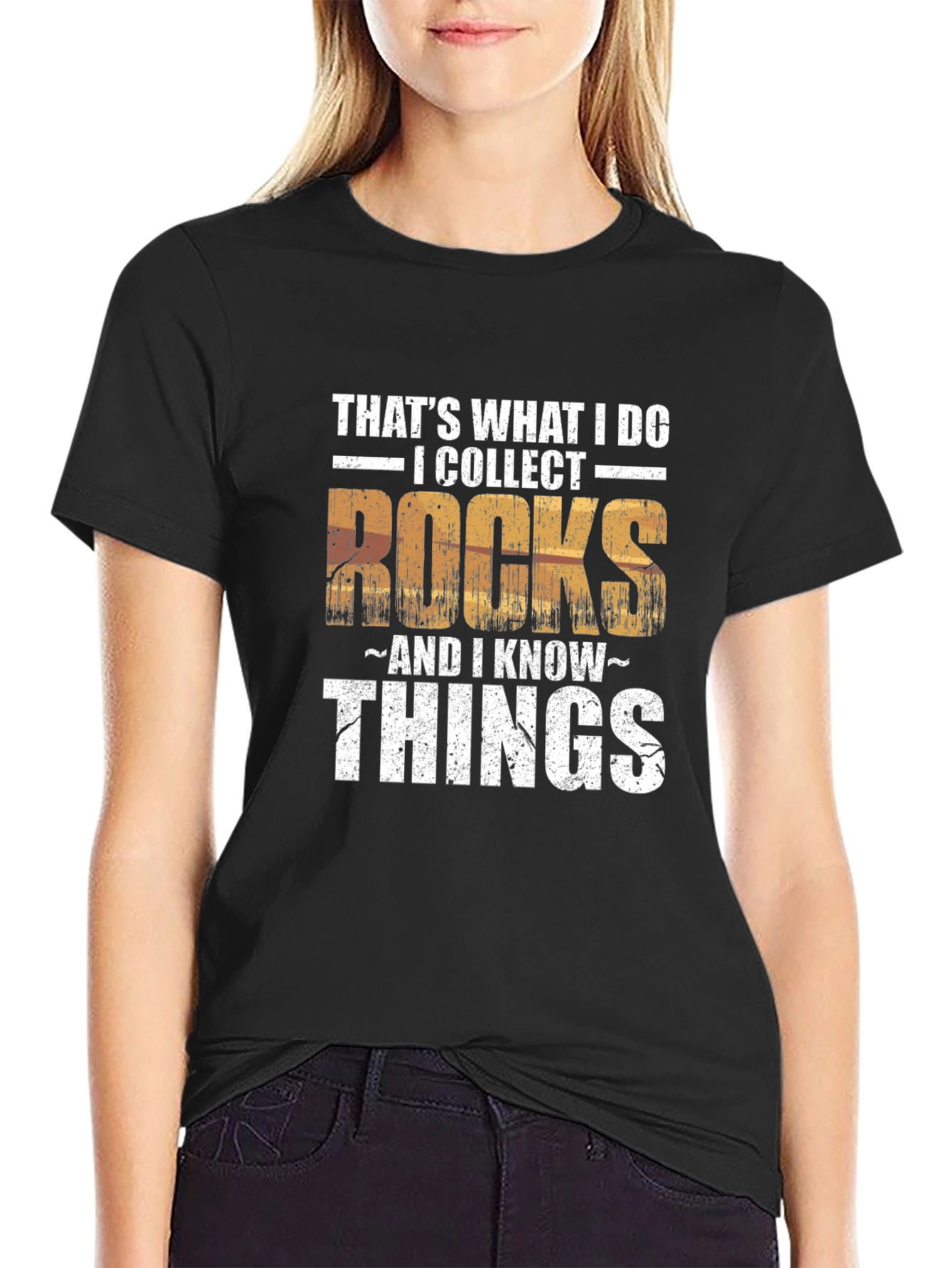 I Collect Rocks & I Know Things Mens T-Shirt
