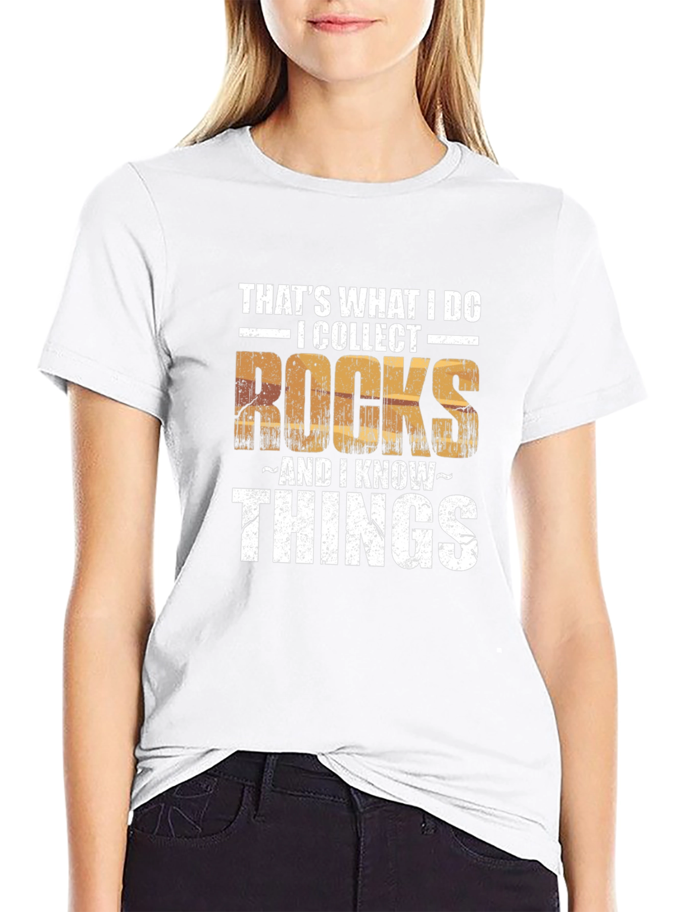 I Collect Rocks & I Know Things Mens T-Shirt