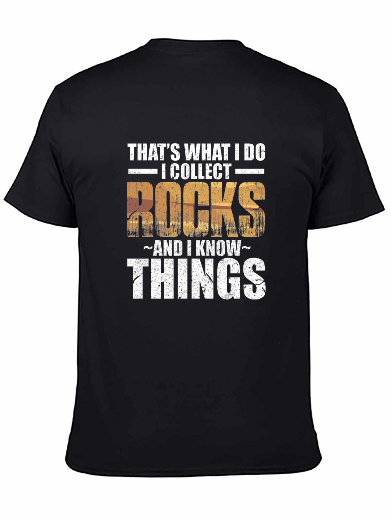 I Collect Rocks & I Know Things Mens T-Shirt