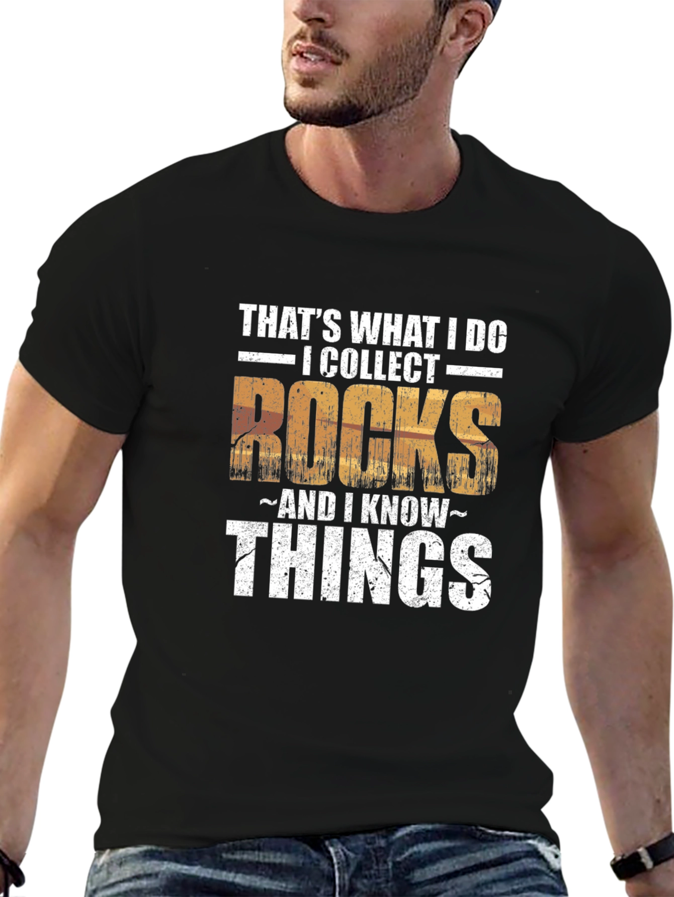 I Collect Rocks & I Know Things Mens T-Shirt