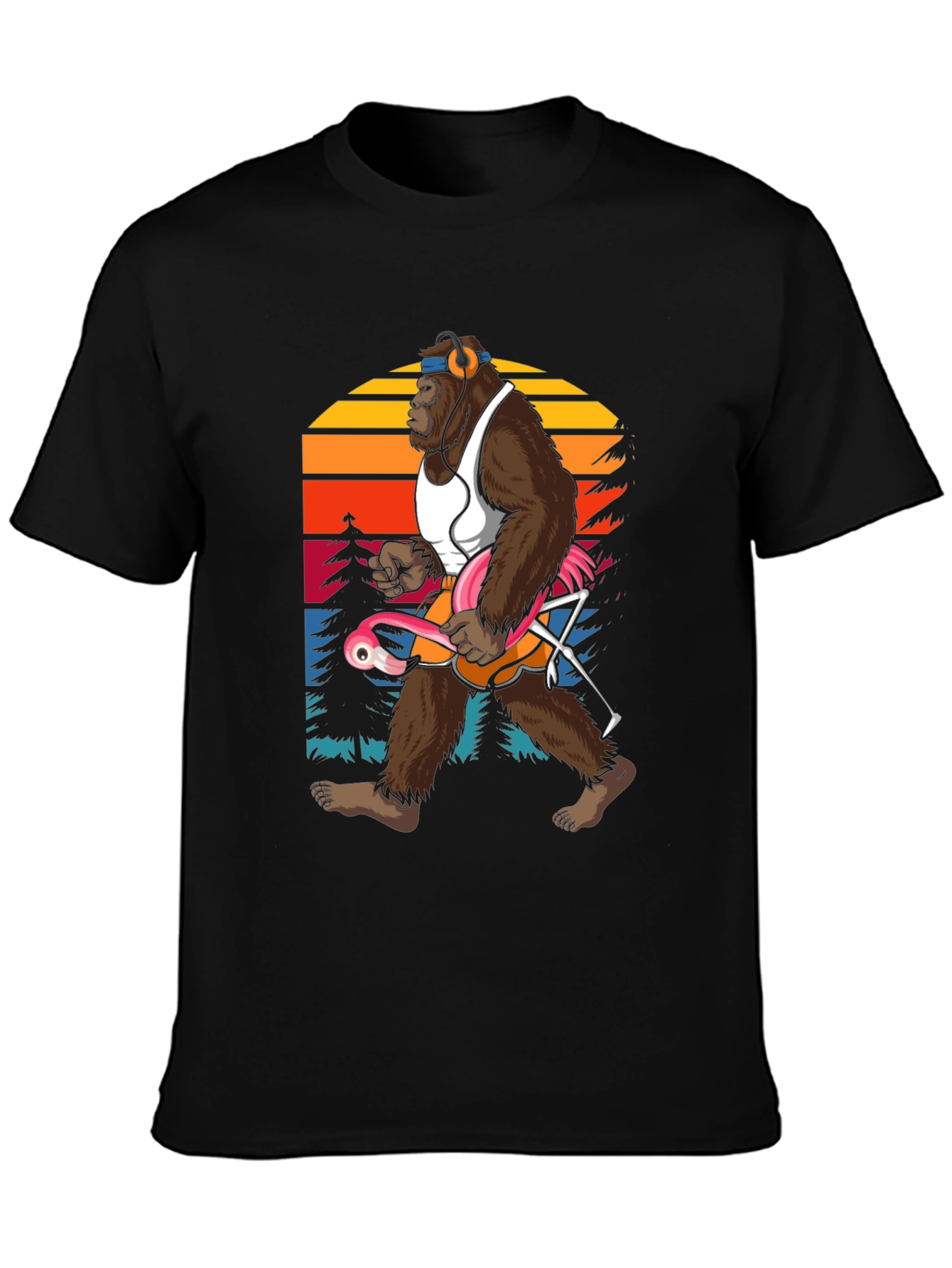 Sasquatch Flamingo T-Shirt