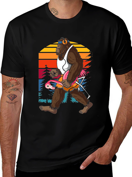 Sasquatch Flamingo T-Shirt