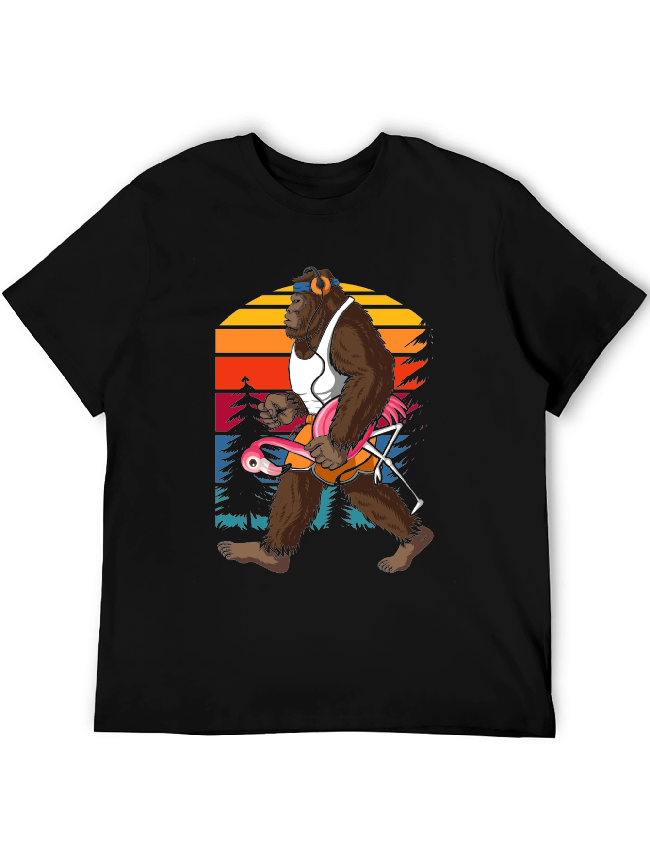 Sasquatch Flamingo T-Shirt