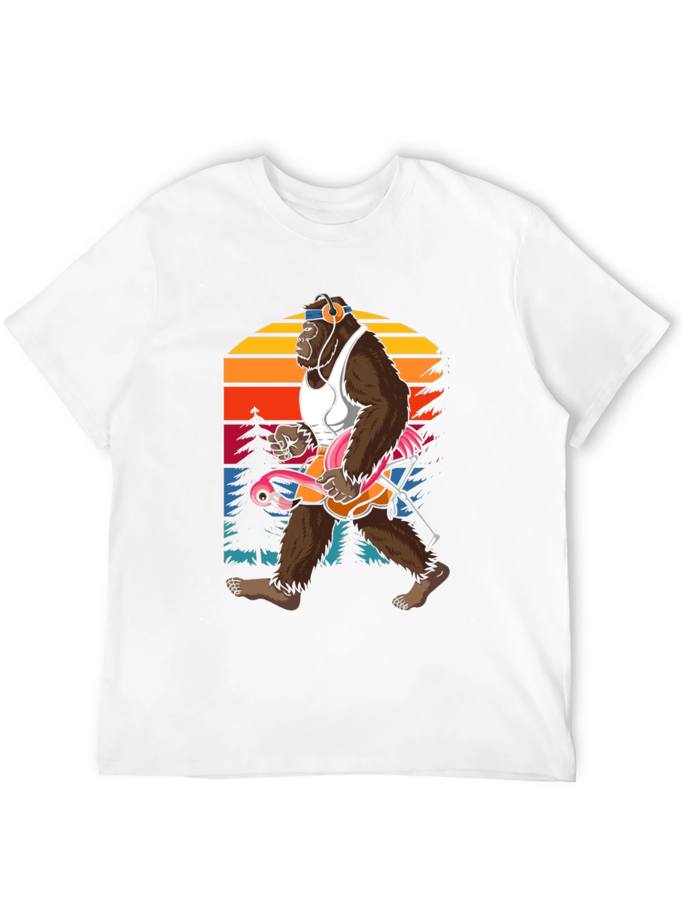 Sasquatch Flamingo T-Shirt