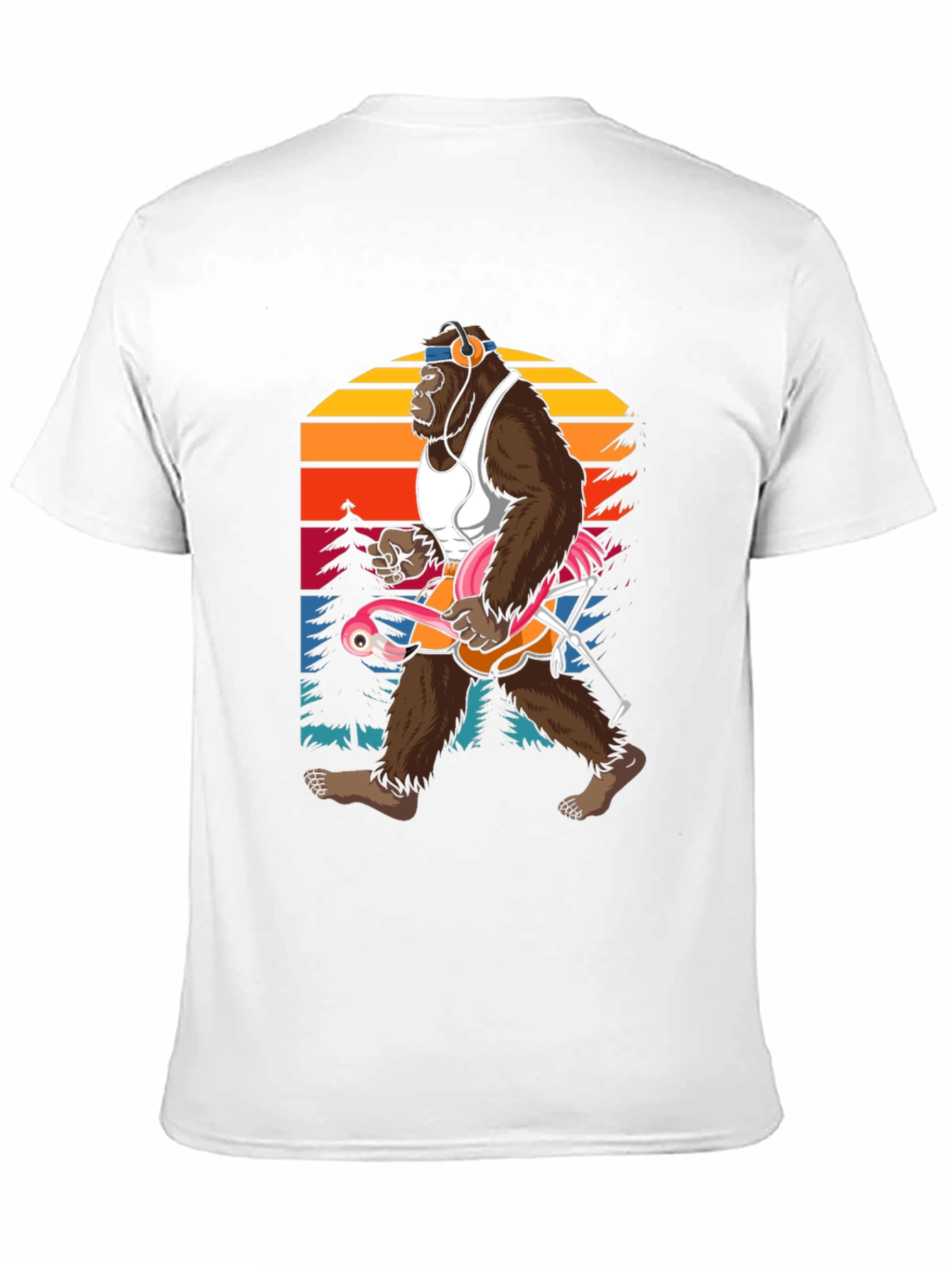 Sasquatch Flamingo T-Shirt