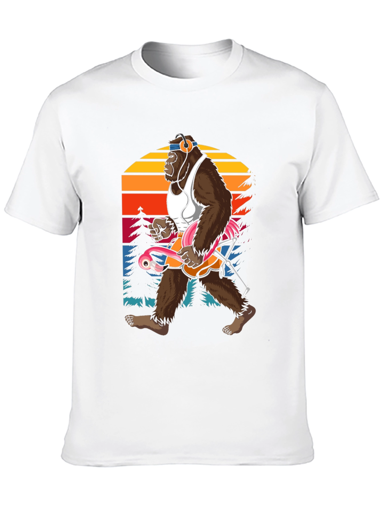 Sasquatch Flamingo T-Shirt