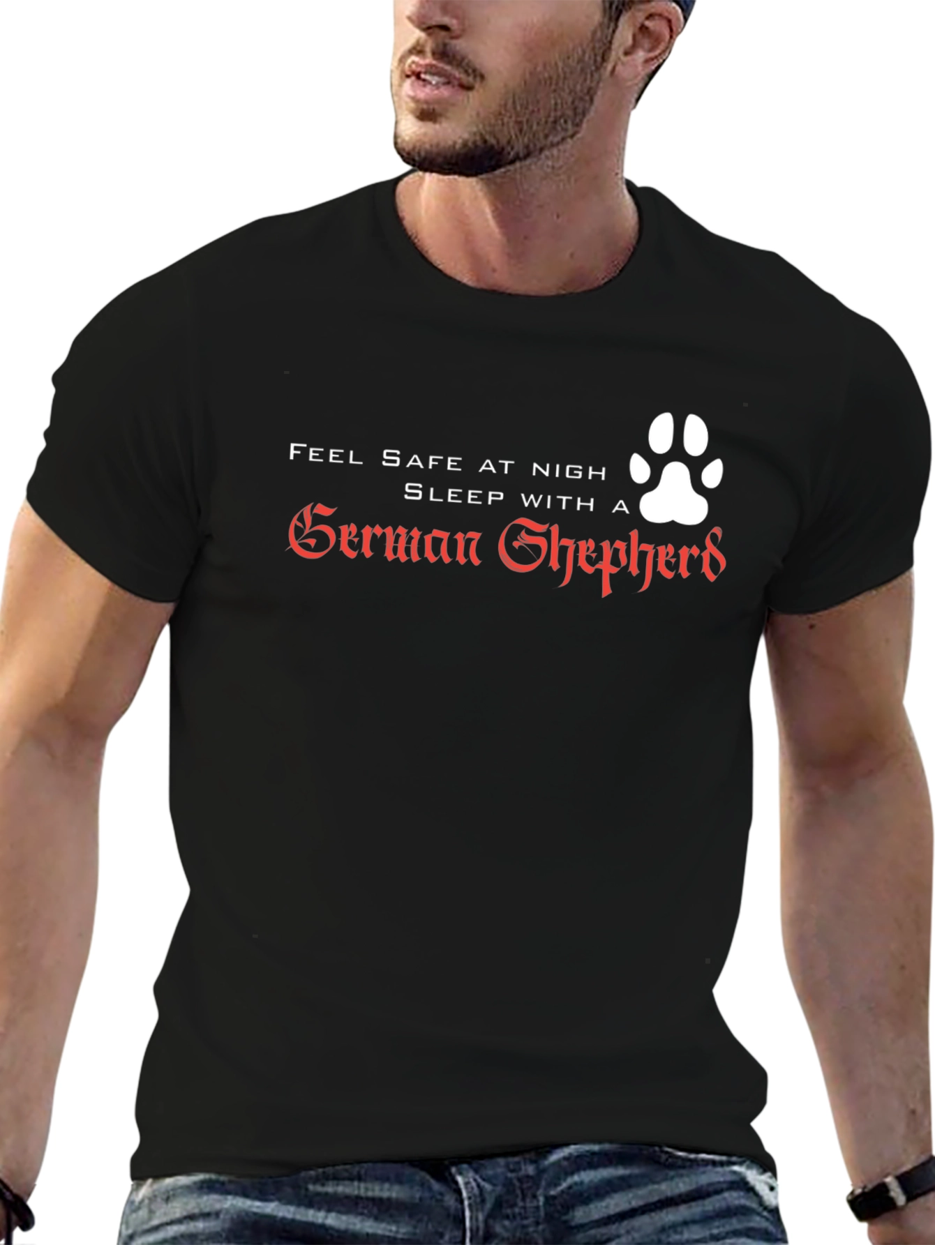 Feel Safe At Night German Shepherd T-Shirt