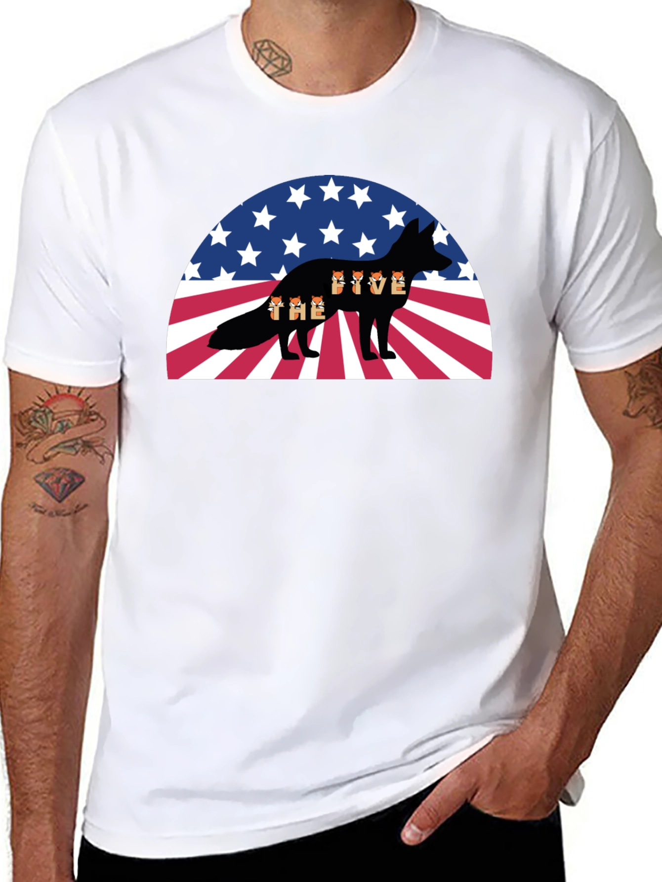 The Five Fox USA Patriotic T-Shirt