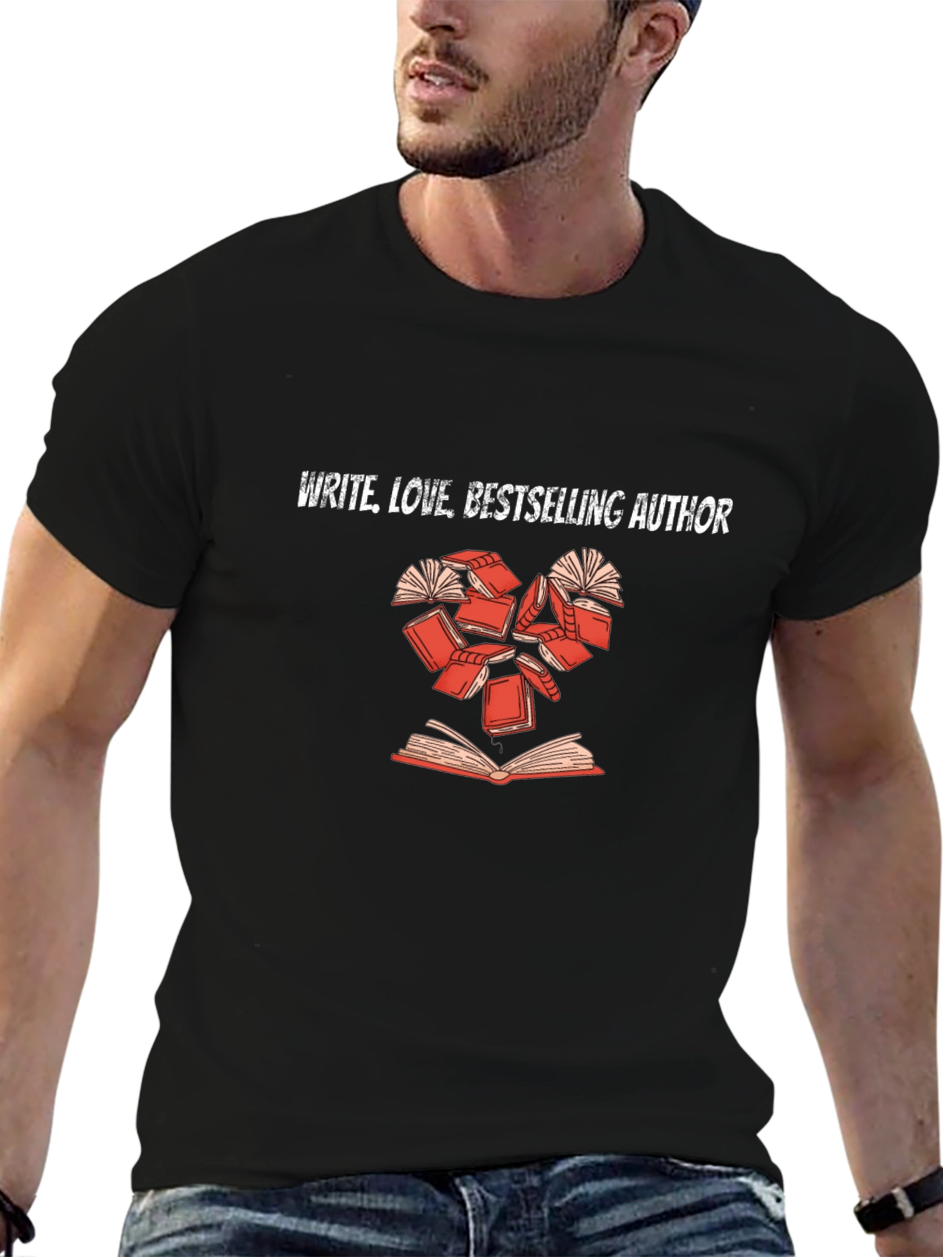 Write Love Bestselling Author T-Shirt