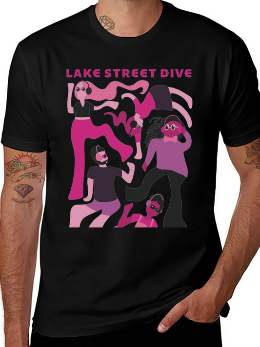 Lake Street Dive Band Graphic Tee - Black
