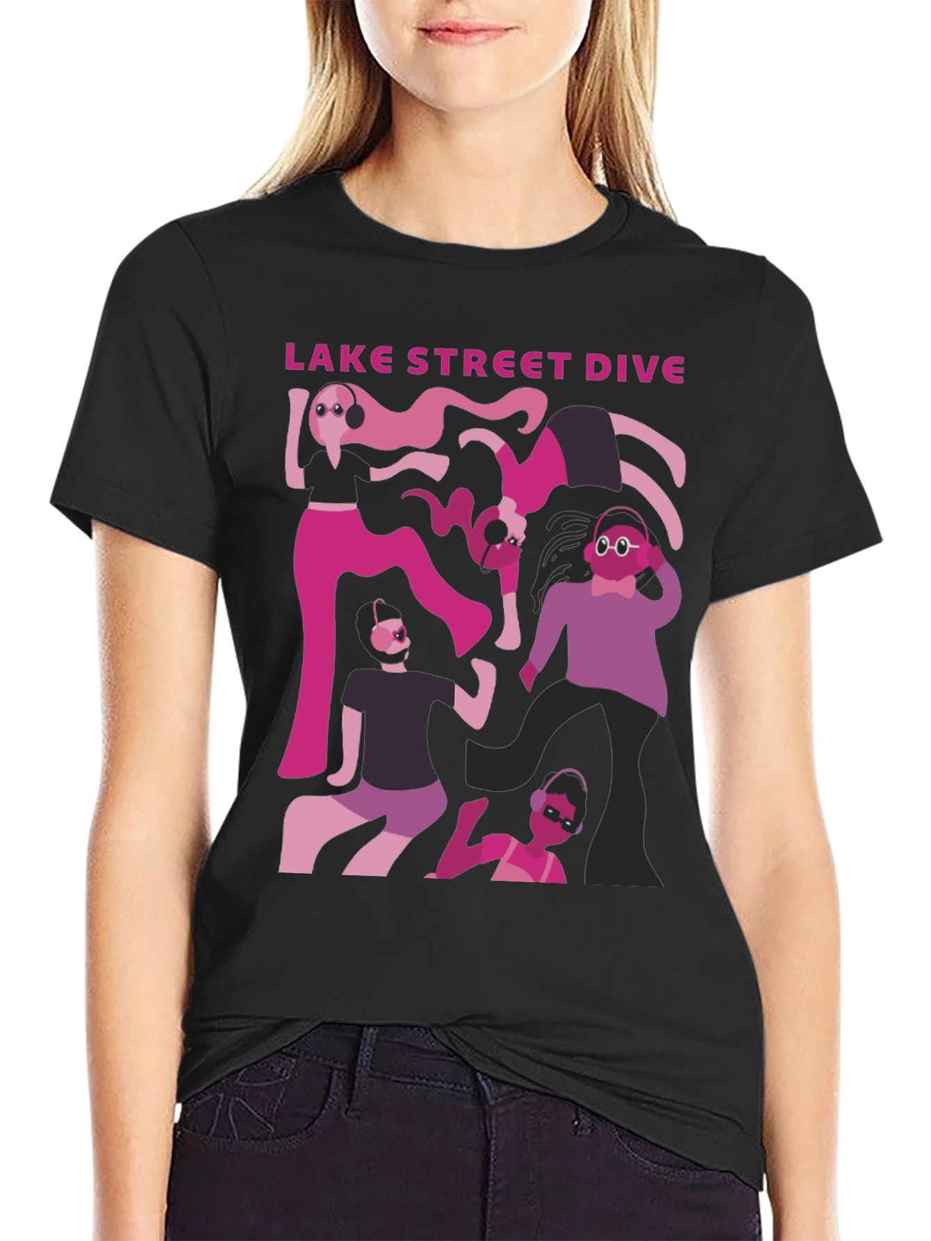Lake Street Dive Band Graphic Tee - Black
