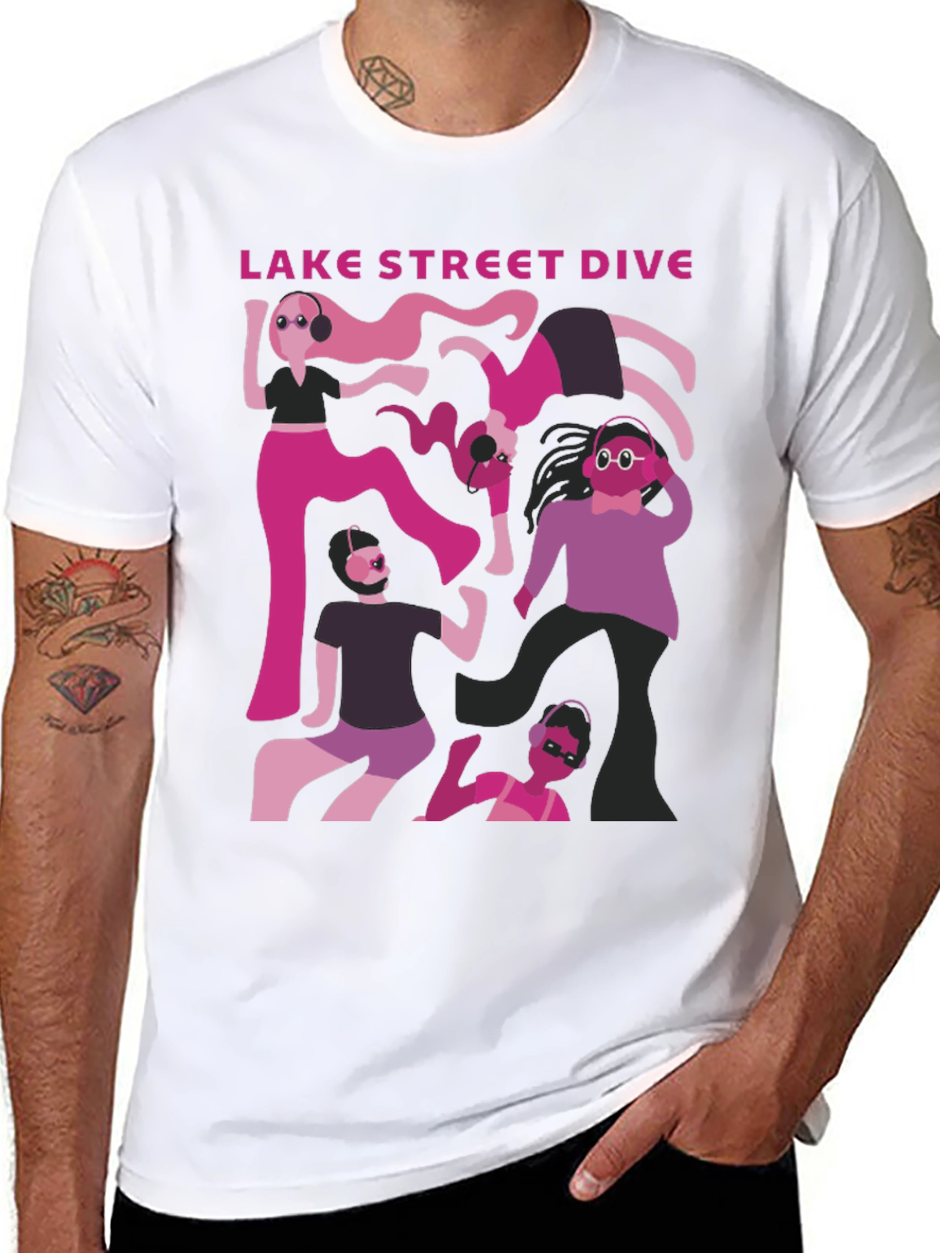 Lake Street Dive Band Graphic Tee - Black