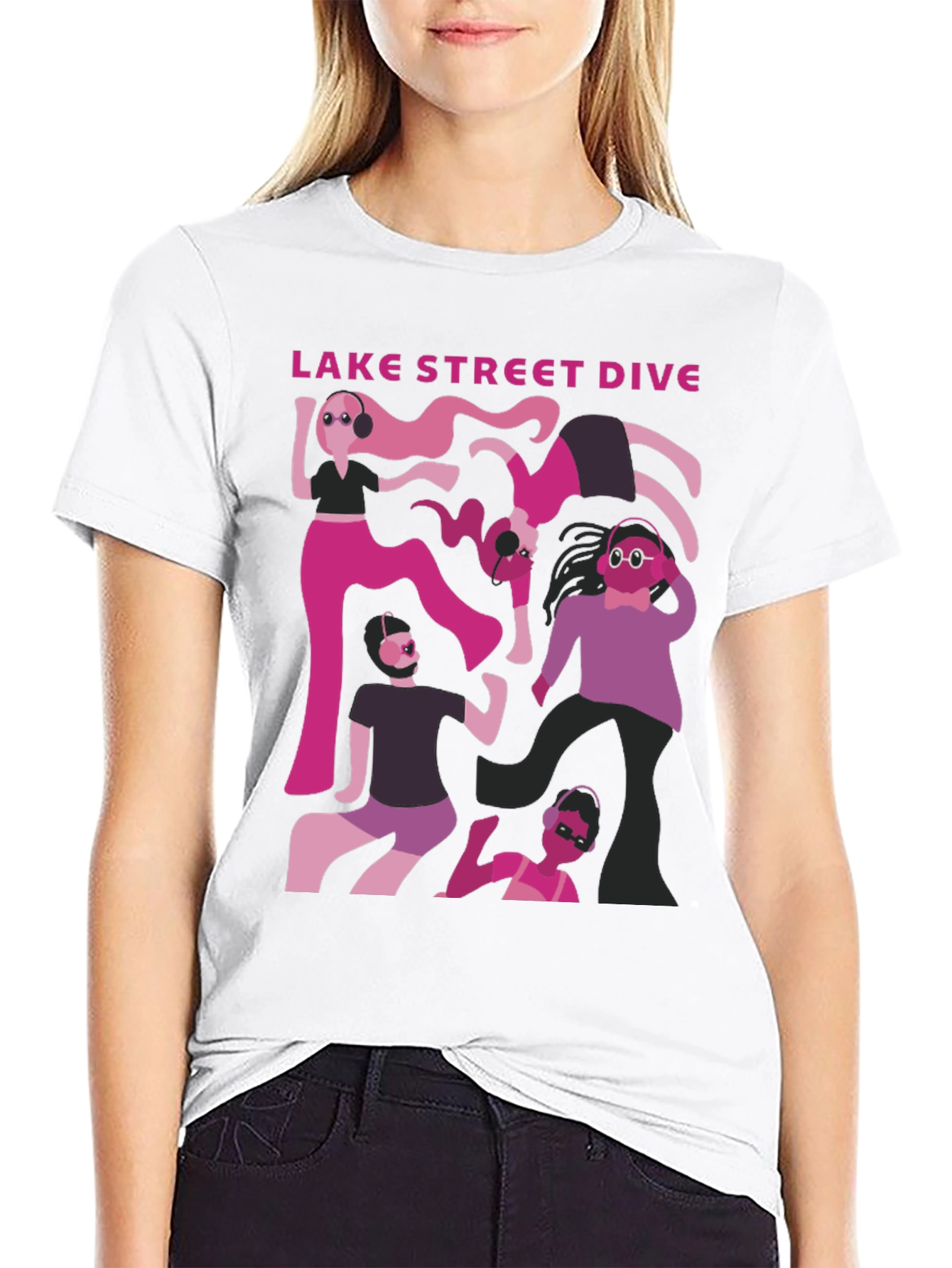 Lake Street Dive Band Graphic Tee - Black