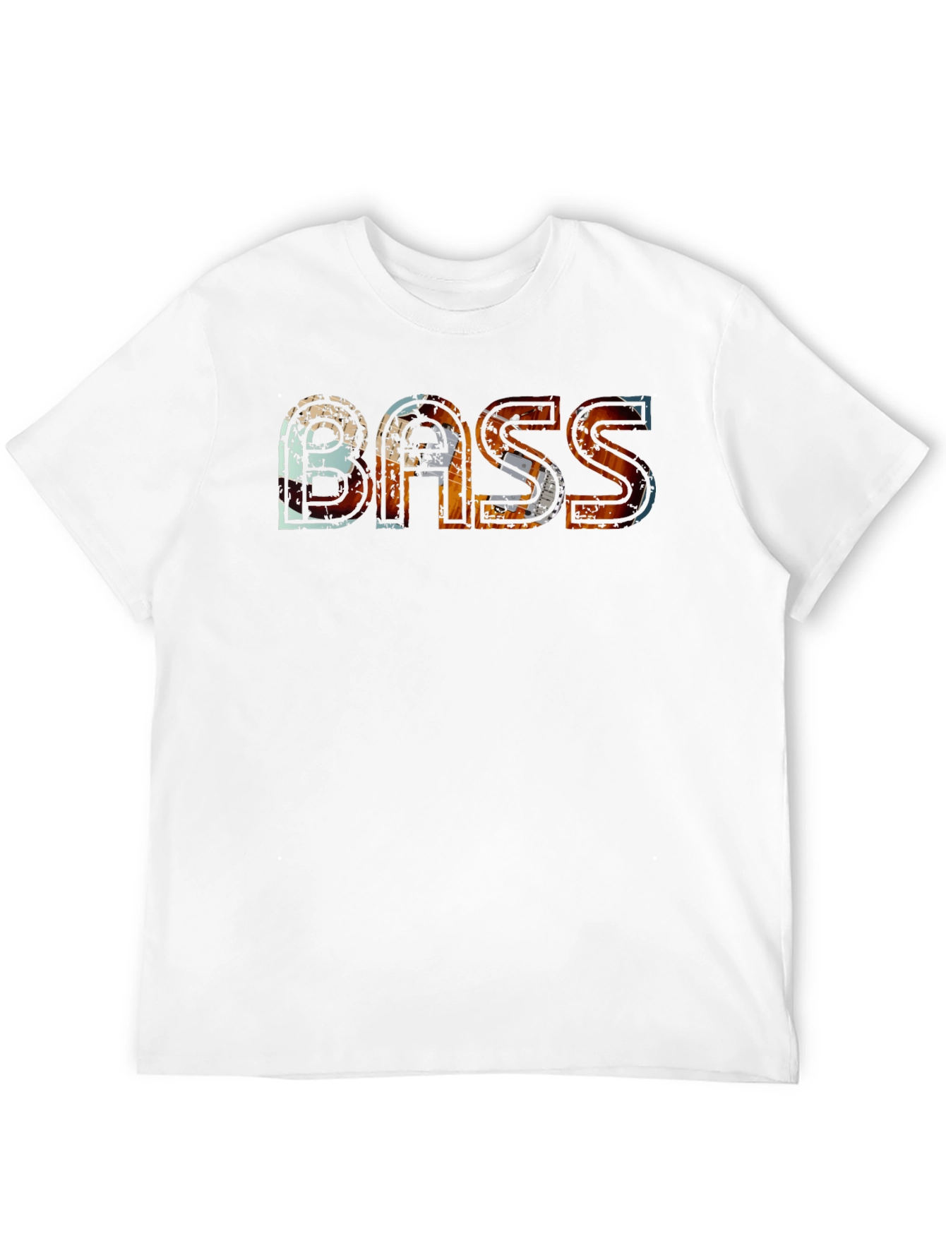 Bass Graphic Tee - Distressed Urban Style