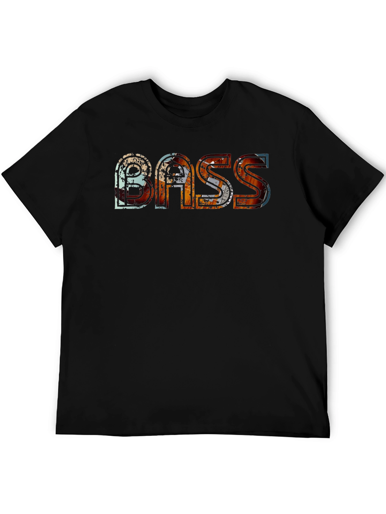 Bass Graphic Tee - Distressed Urban Style