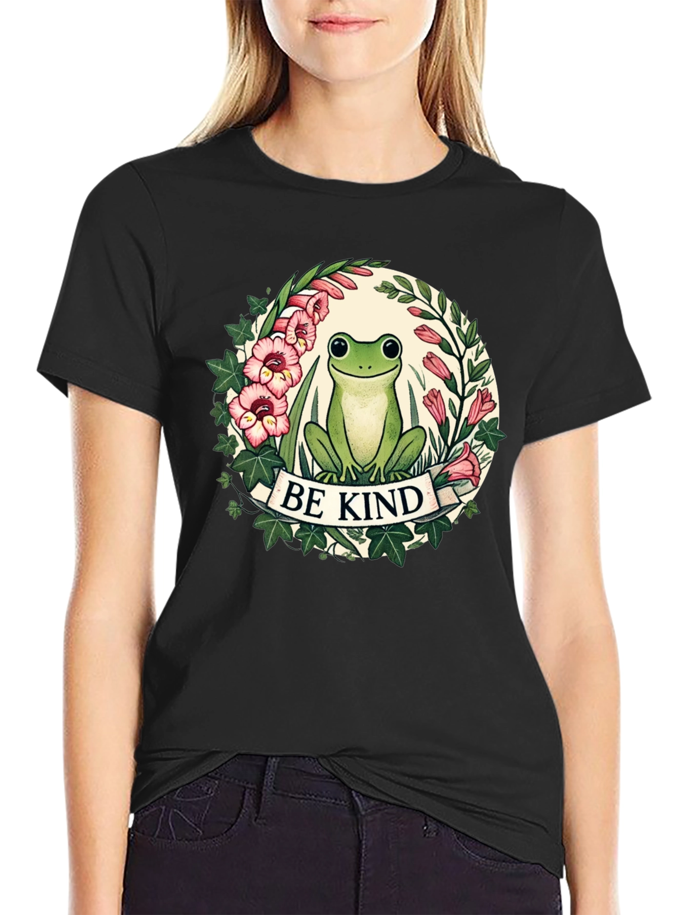 Be Kind Frog Graphic T-Shirt