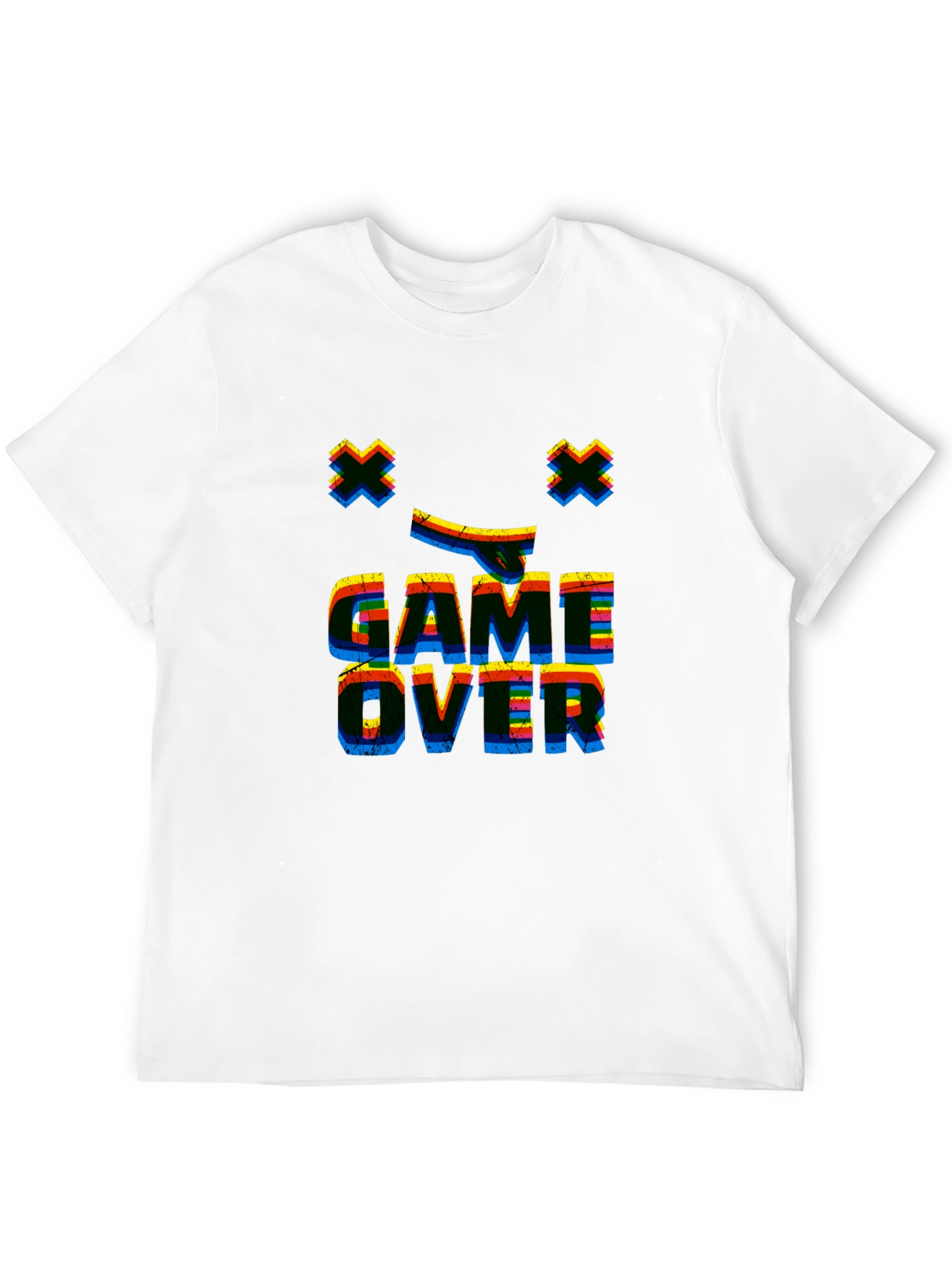 Game Over Retro Graphic Black T-Shirt