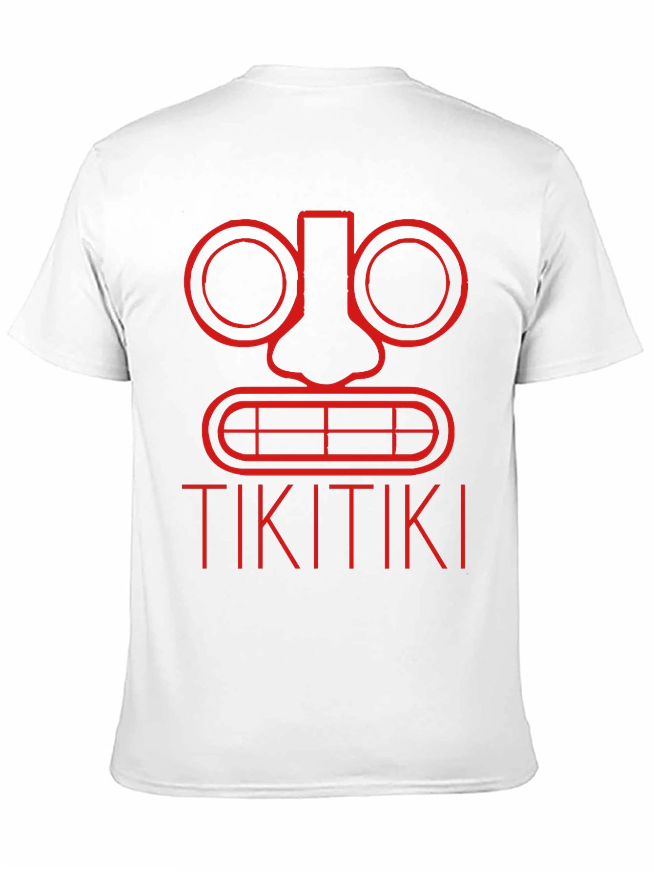 Tiki Face Graphic Tee - Black