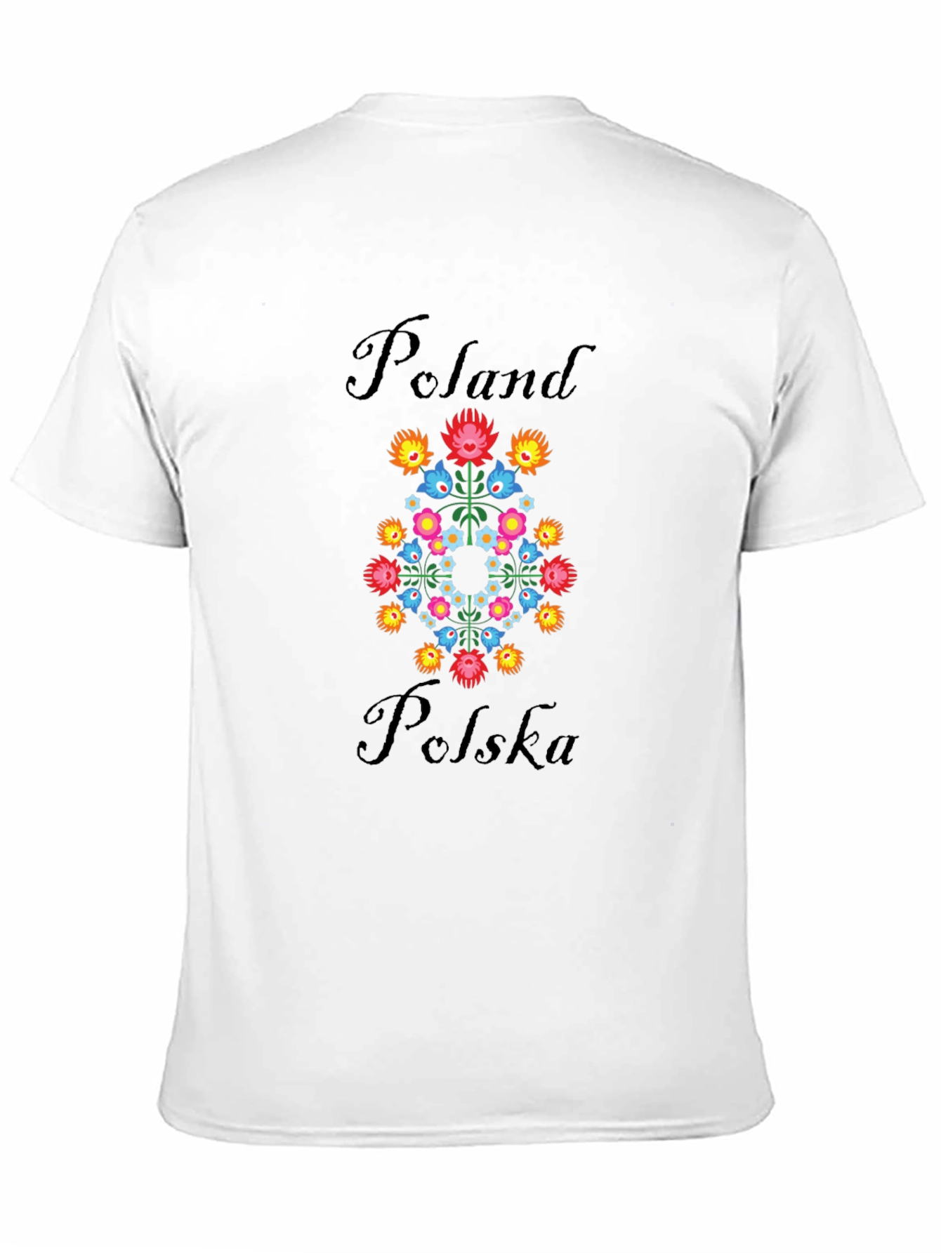 Poland Polska Floral T-Shirt