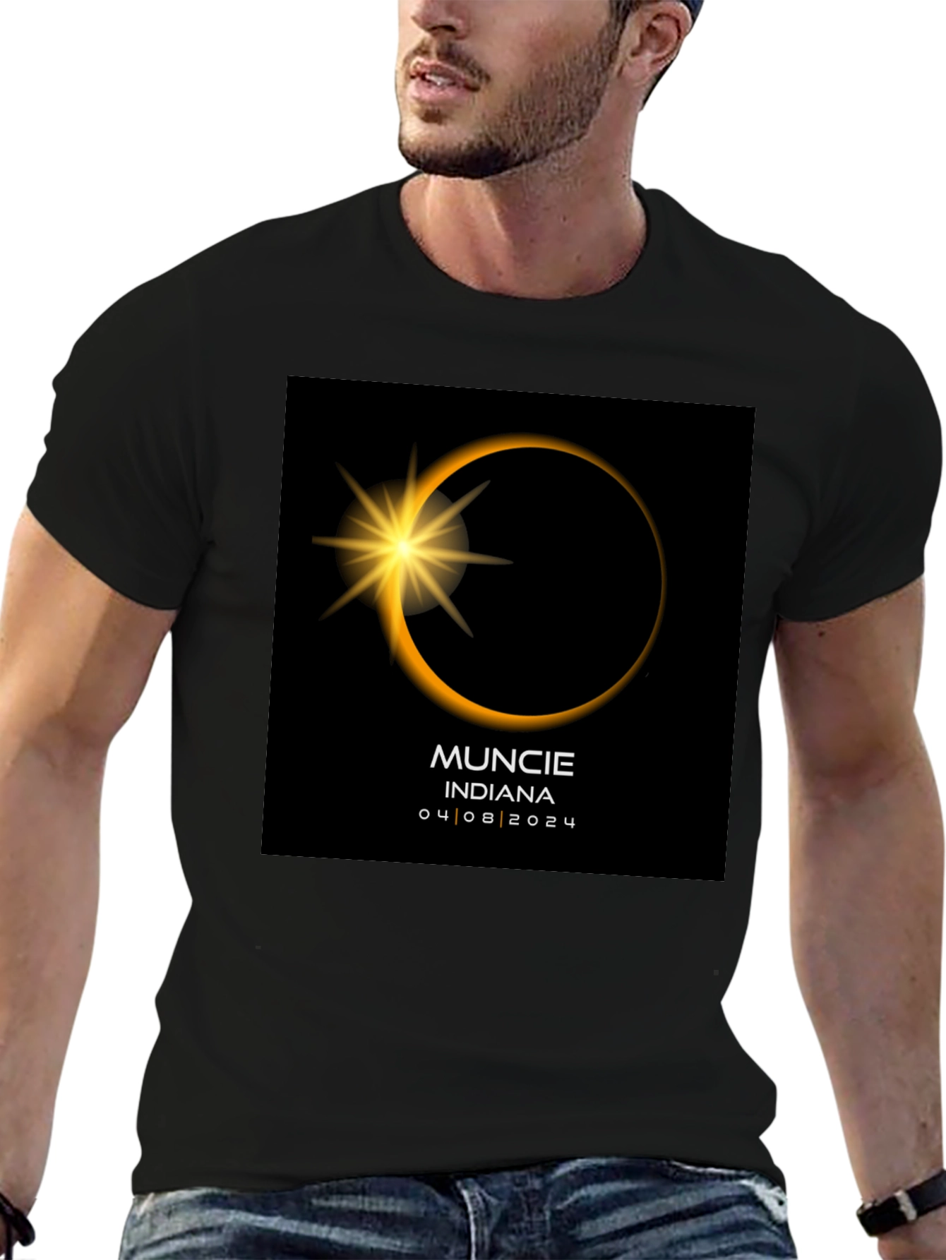 Muncie Indiana Eclipse 04/08/2024 T-Shirt