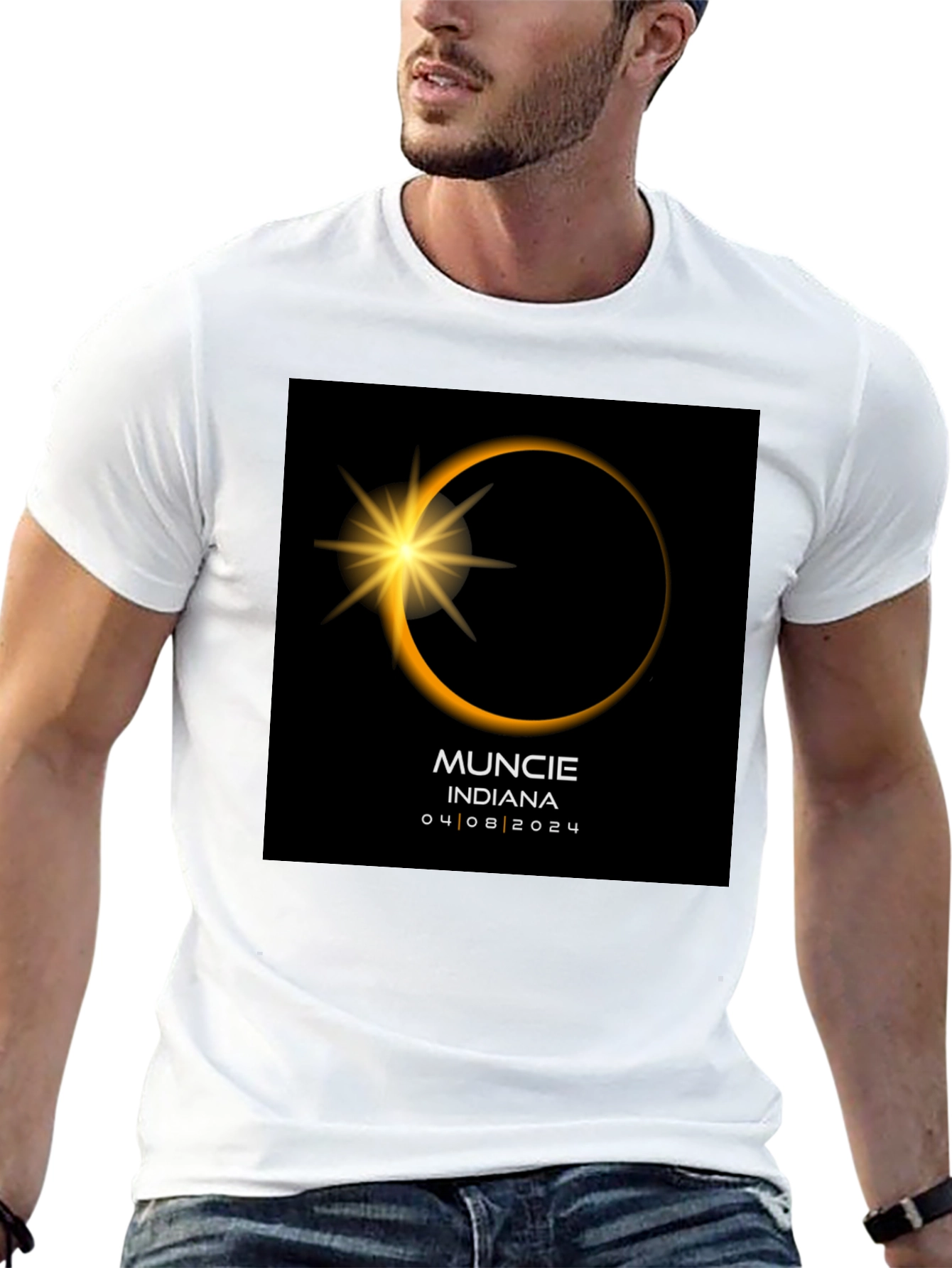 Muncie Indiana Eclipse 04/08/2024 T-Shirt