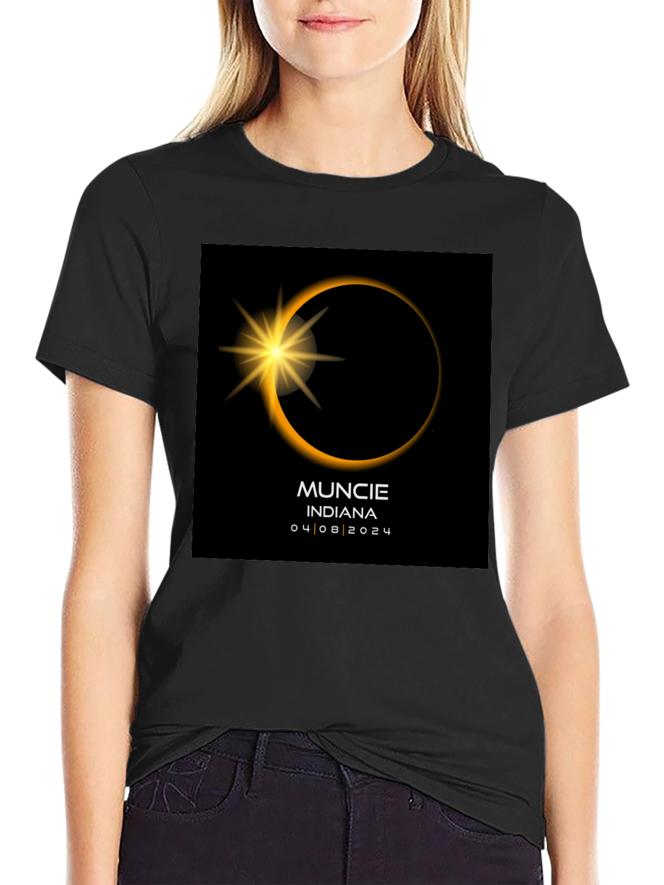 Muncie Indiana Eclipse 04/08/2024 T-Shirt