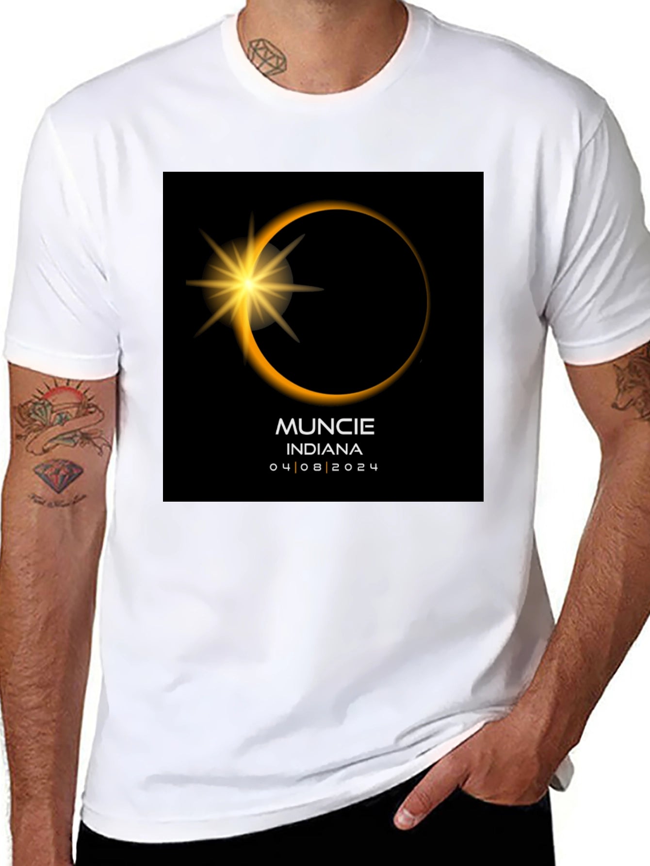 Muncie Indiana Eclipse 04/08/2024 T-Shirt