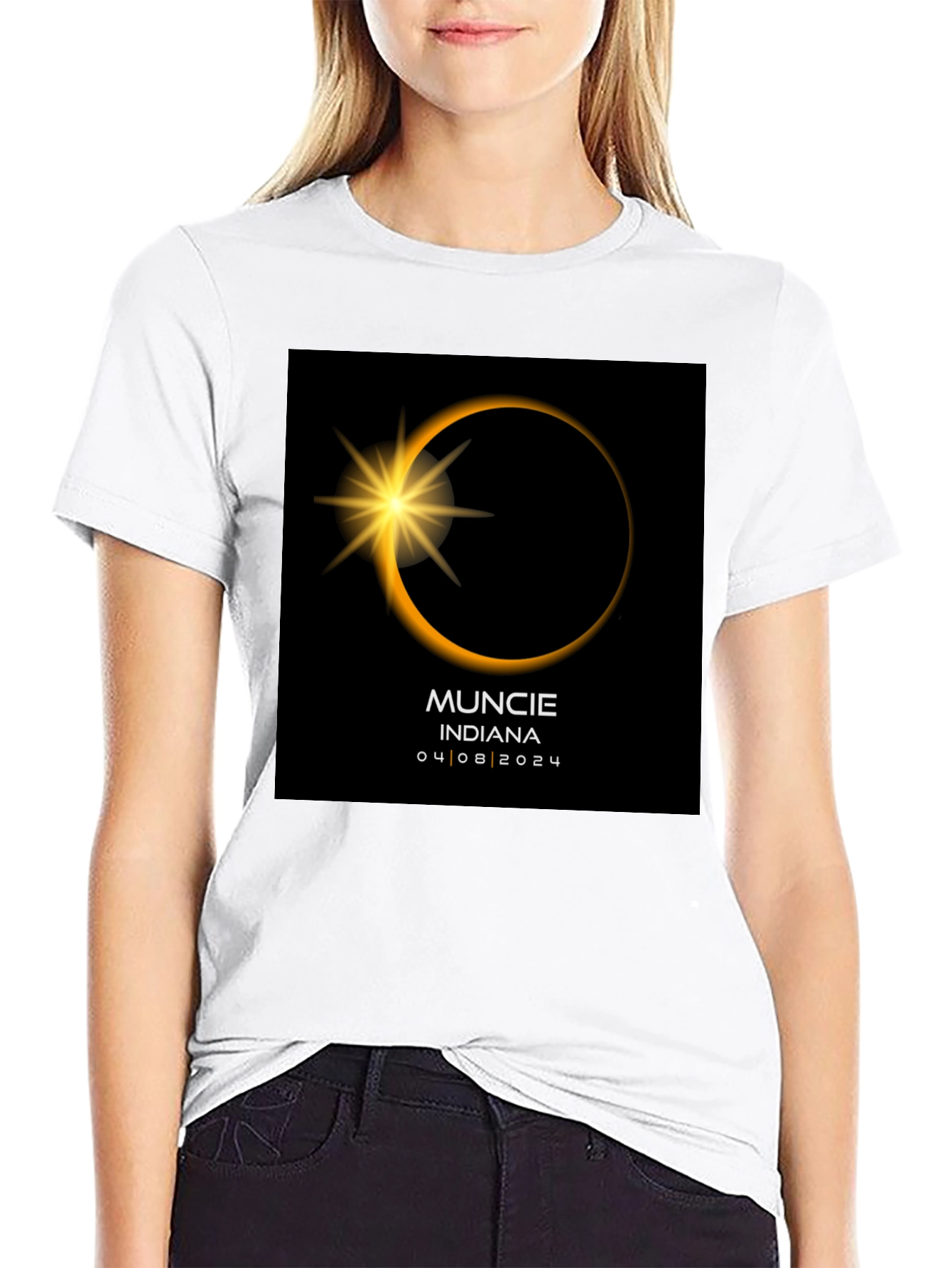 Muncie Indiana Eclipse 04/08/2024 T-Shirt