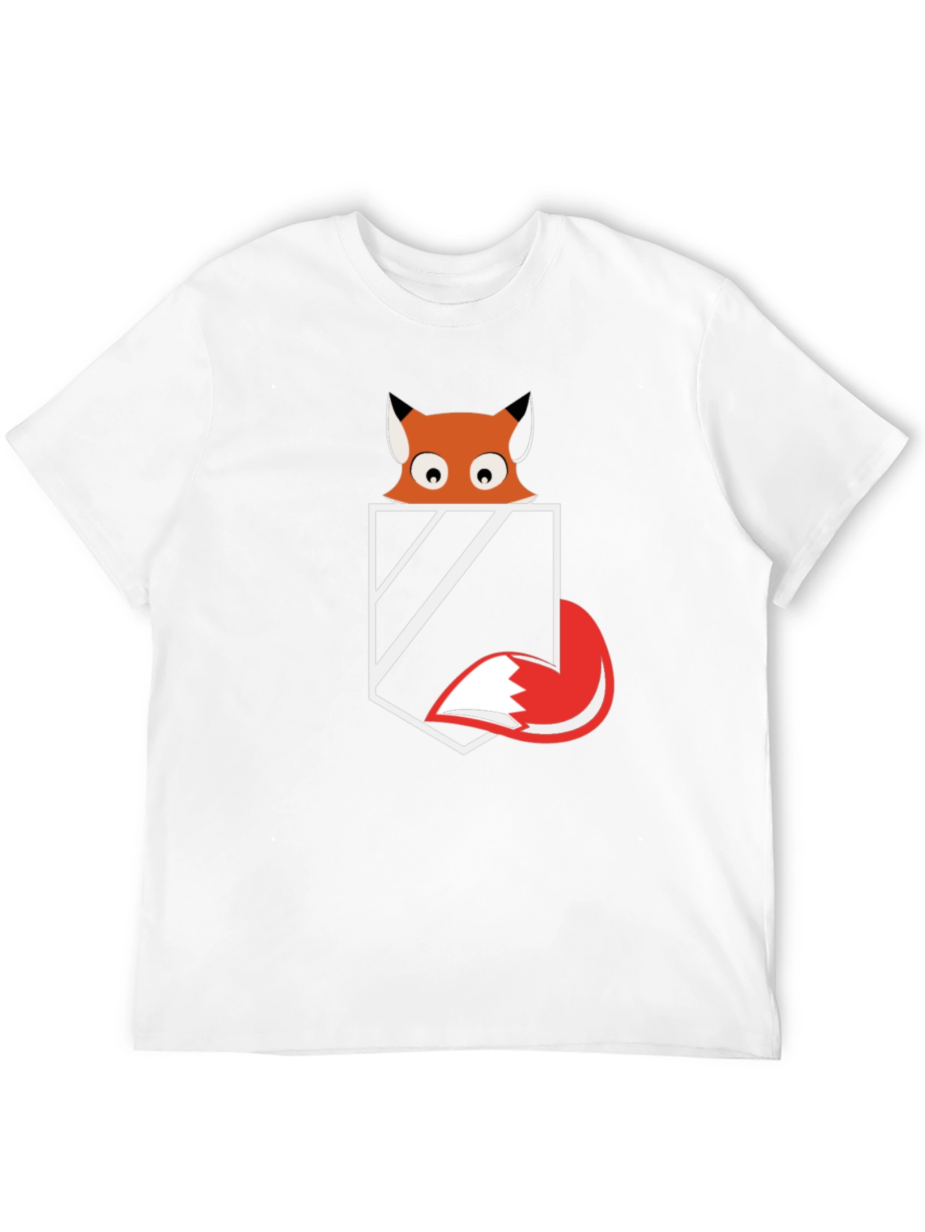 Fox Pocket Graphic Tee - Mens Black T-Shirt
