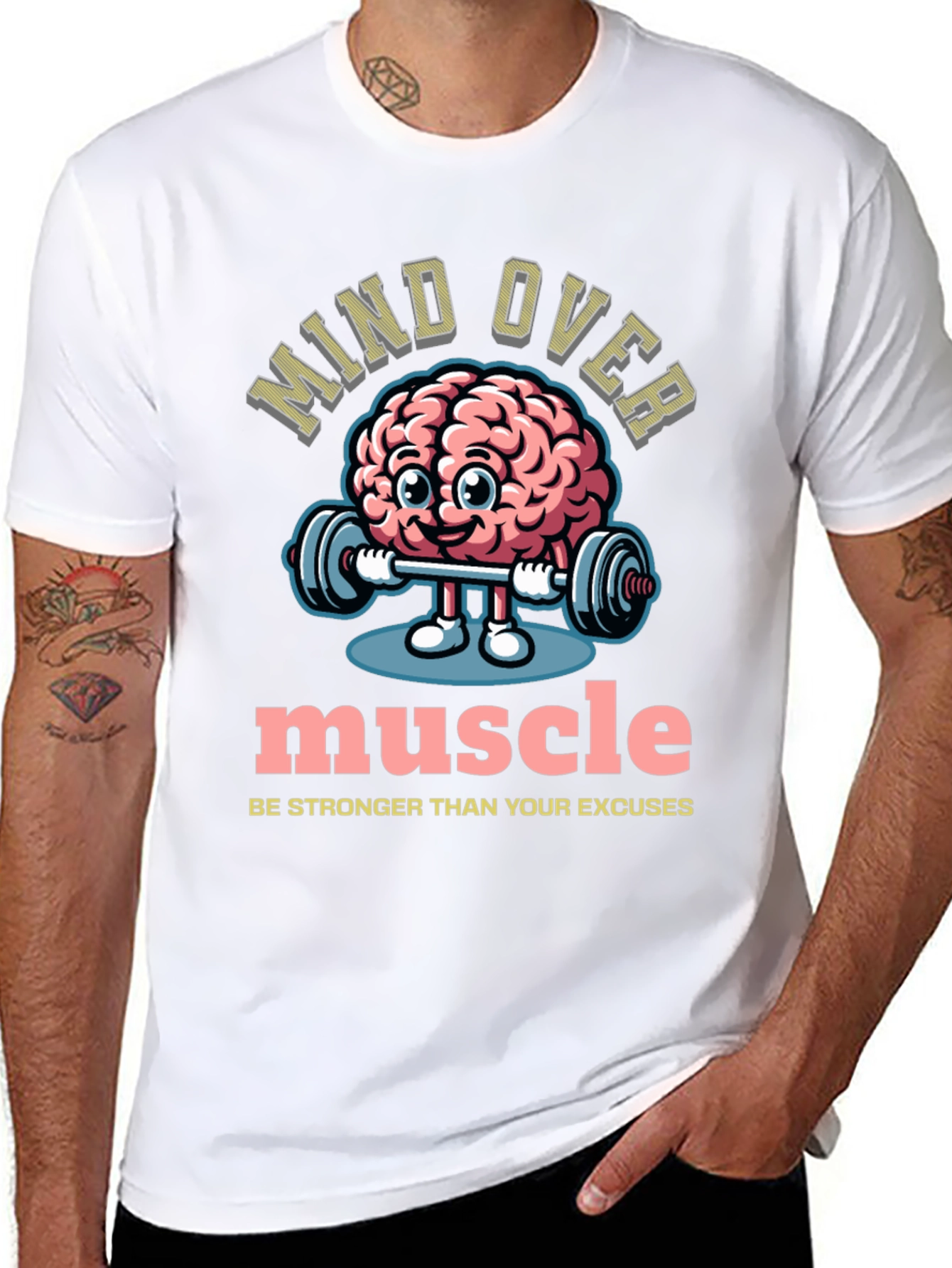 Mind Over Muscle Graphic T-Shirt