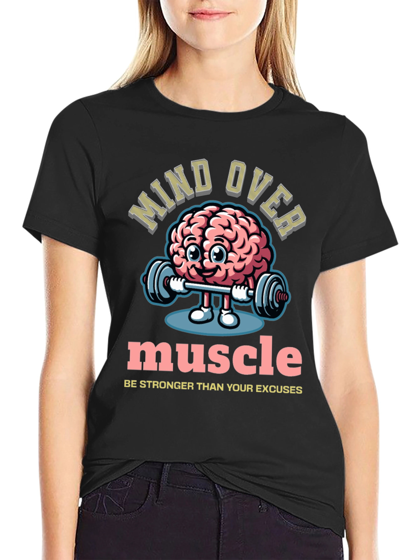 Mind Over Muscle Graphic T-Shirt