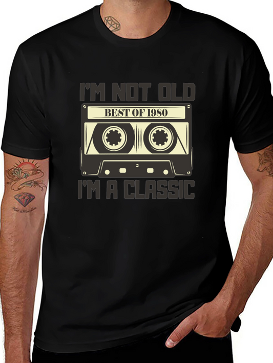Im Not Old Im a Classic 1980 Cassette Tape Graphic T-Shirt
