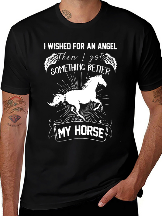 Horse Lover Graphic Tee - Angel Wish