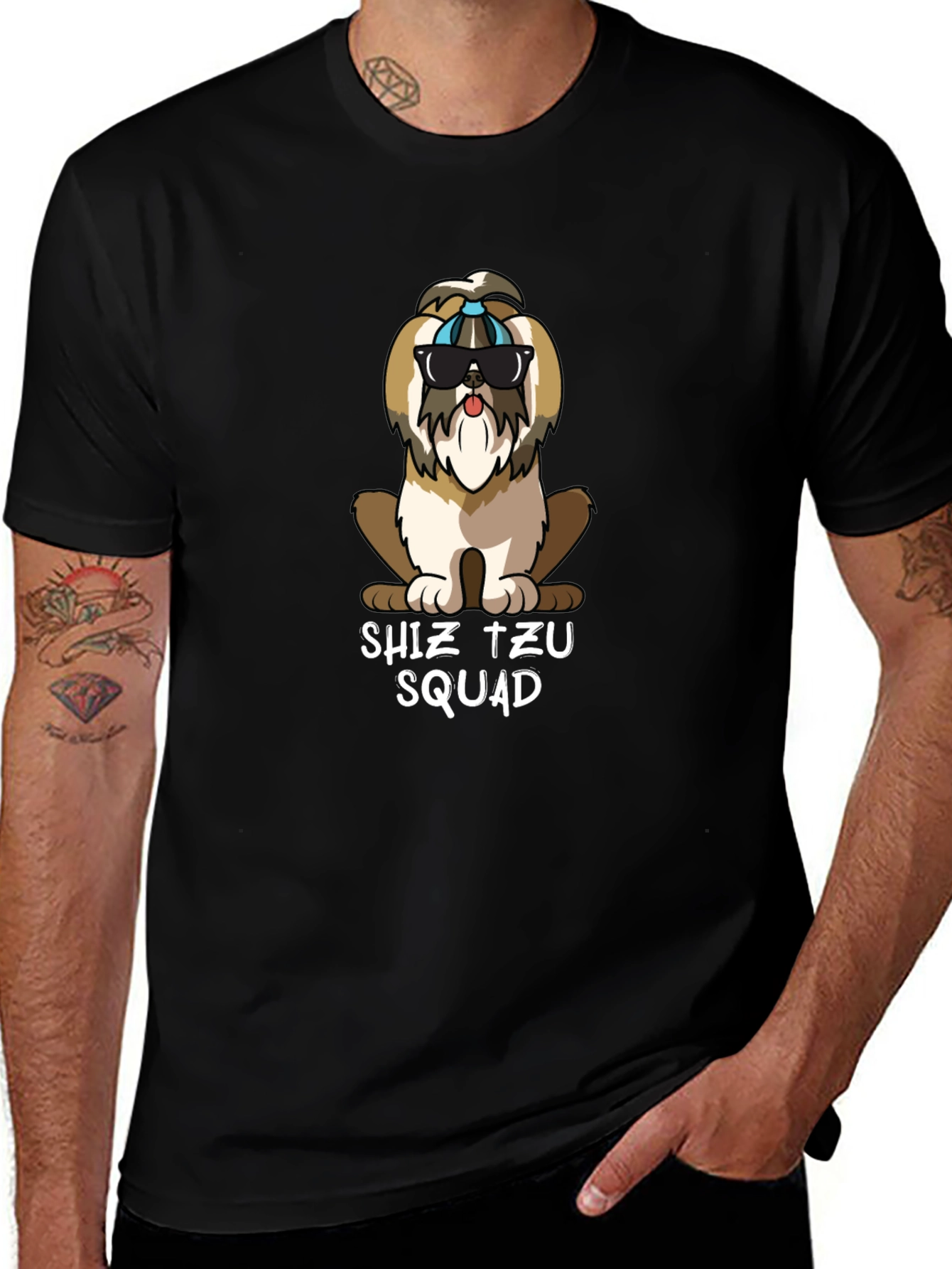 Shih Tzu Squad Graphic Tee - Dog Lovers Apparel