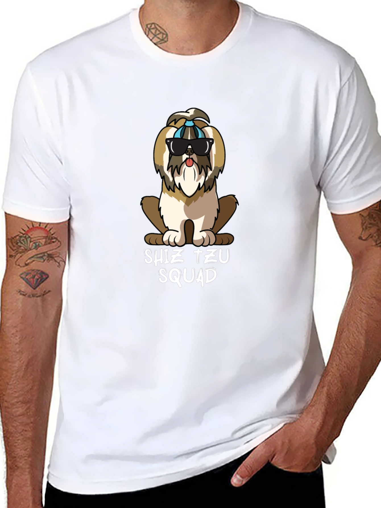 Shih Tzu Squad Graphic Tee - Dog Lovers Apparel