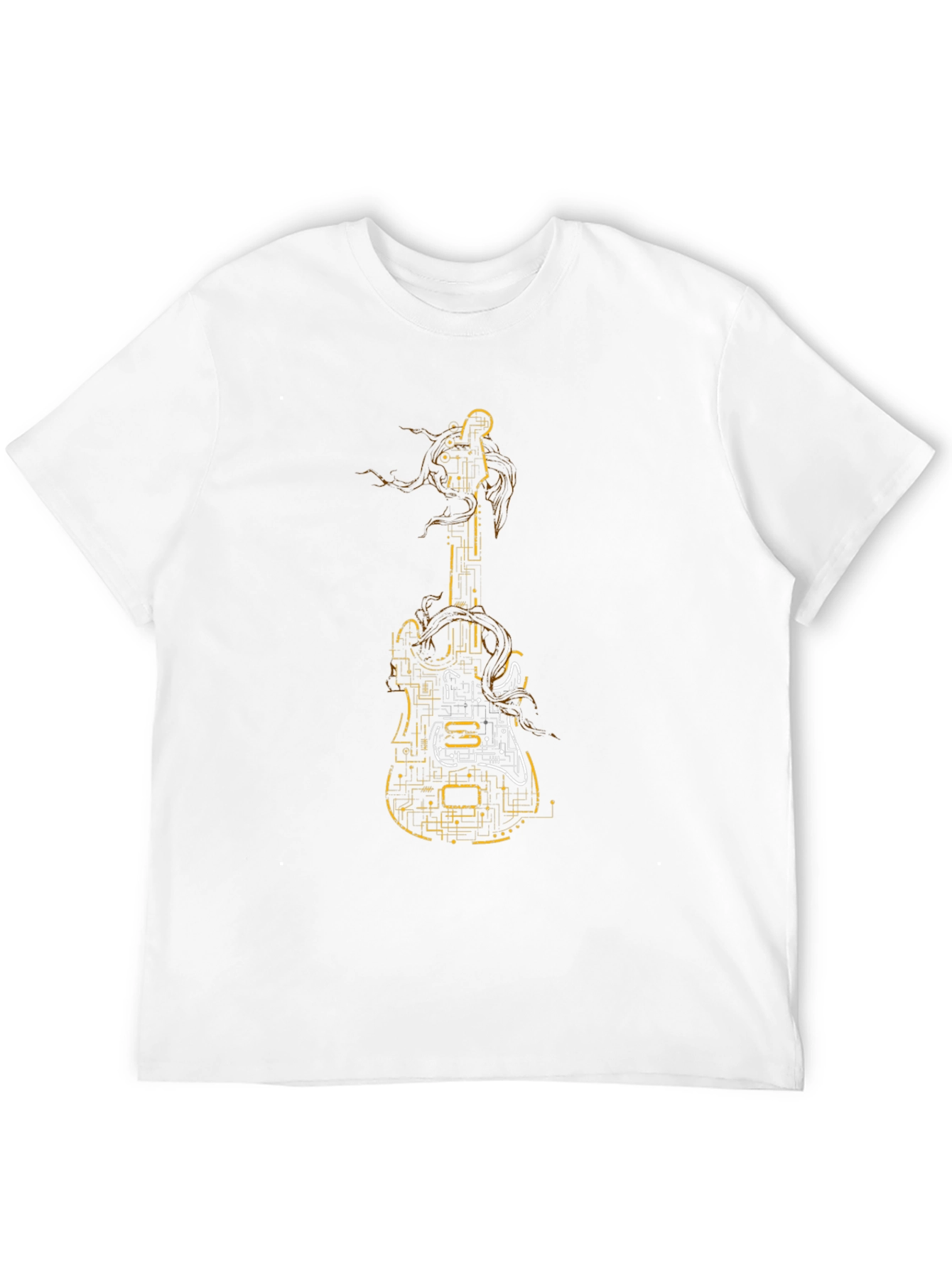 Electric Guitar Circuit Black T-Shirt