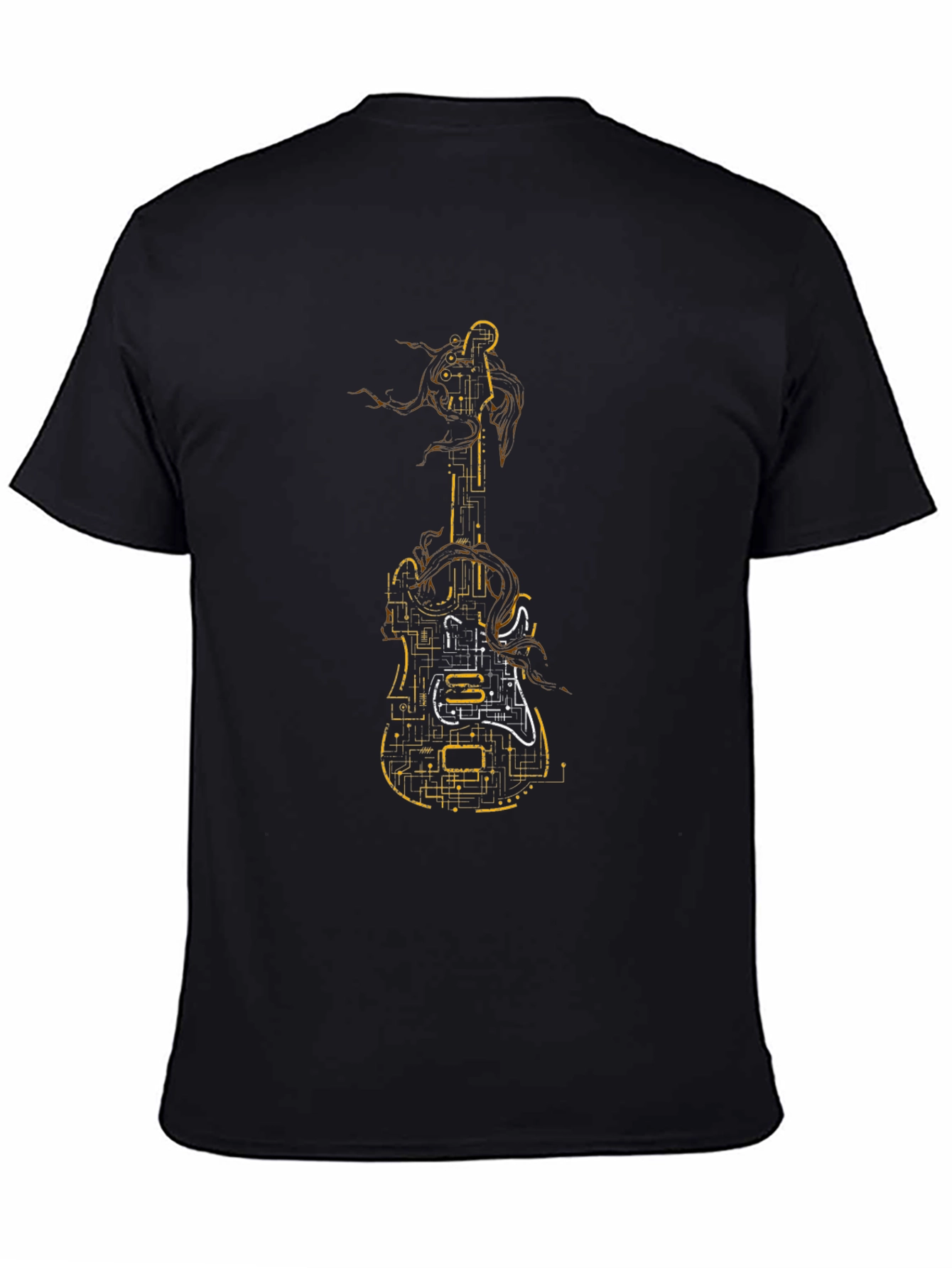 Electric Guitar Circuit Black T-Shirt