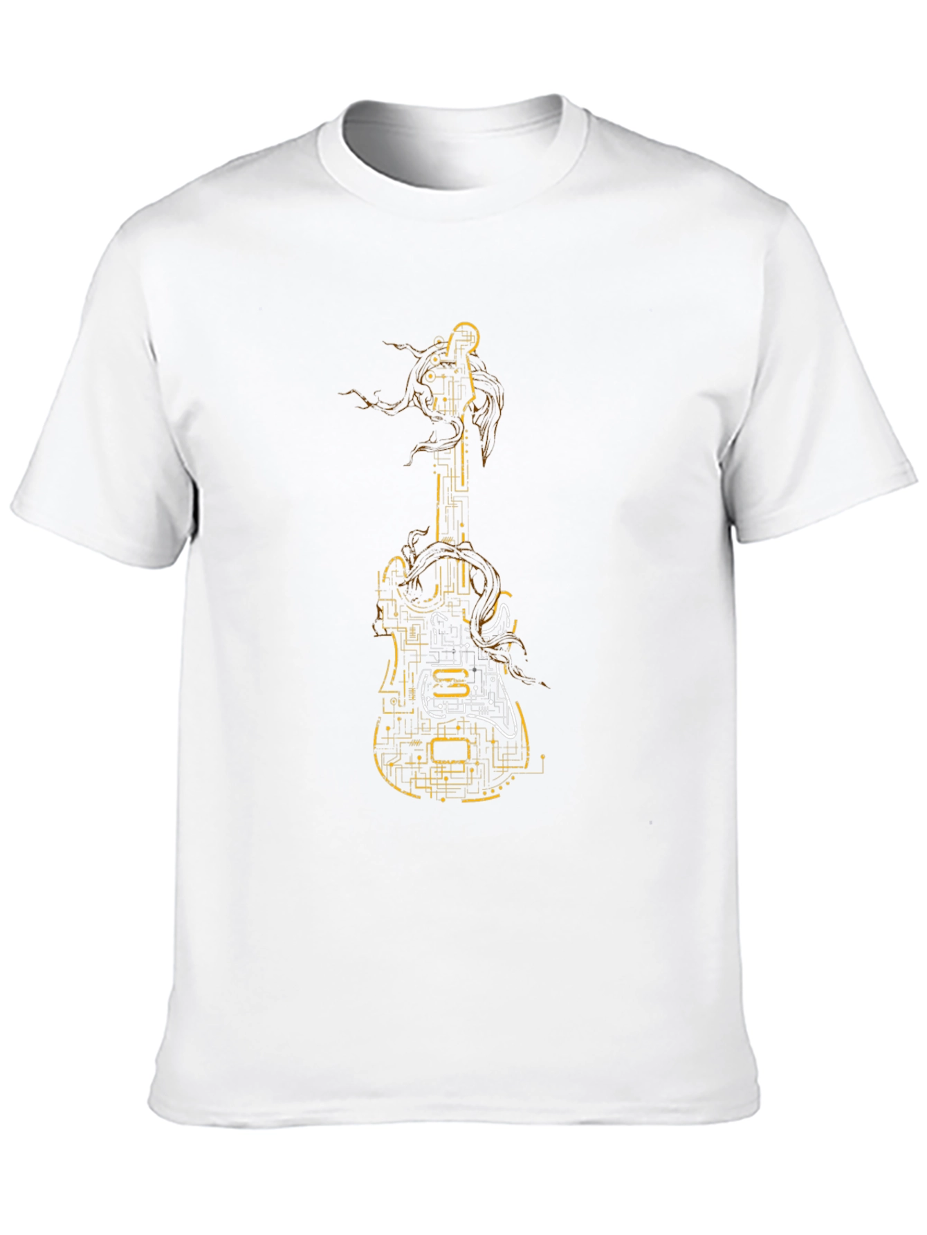Electric Guitar Circuit Black T-Shirt