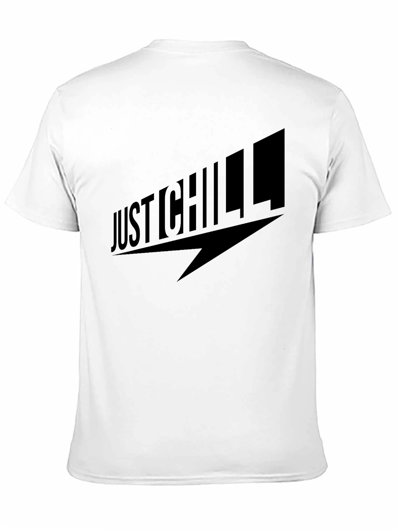 Just Chill Graphic T-Shirt - Black Casual Tee